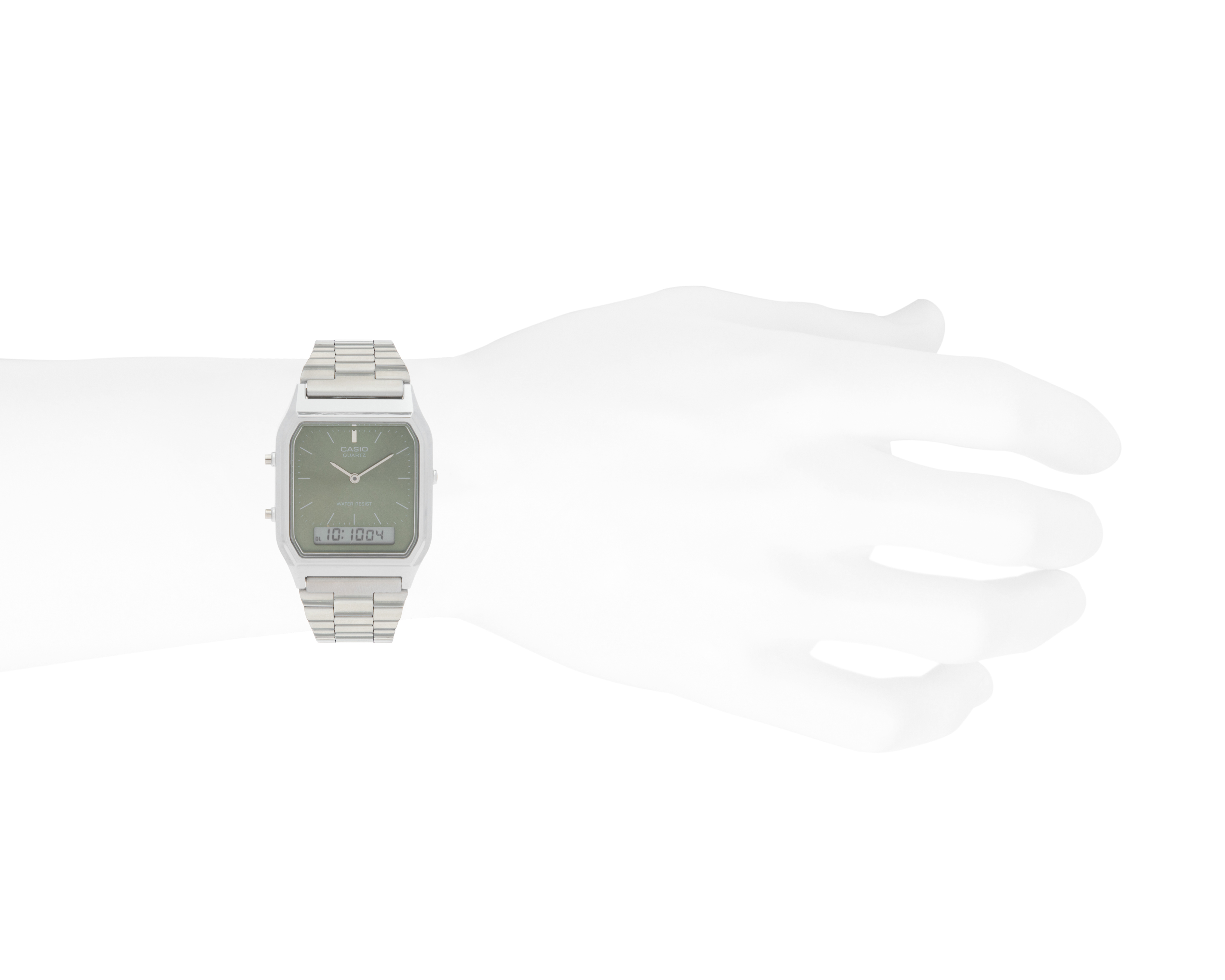 Foto 5 pulgar | Foto 4 | Reloj Casio Unisex AQ-230A-3AMQY Plateado