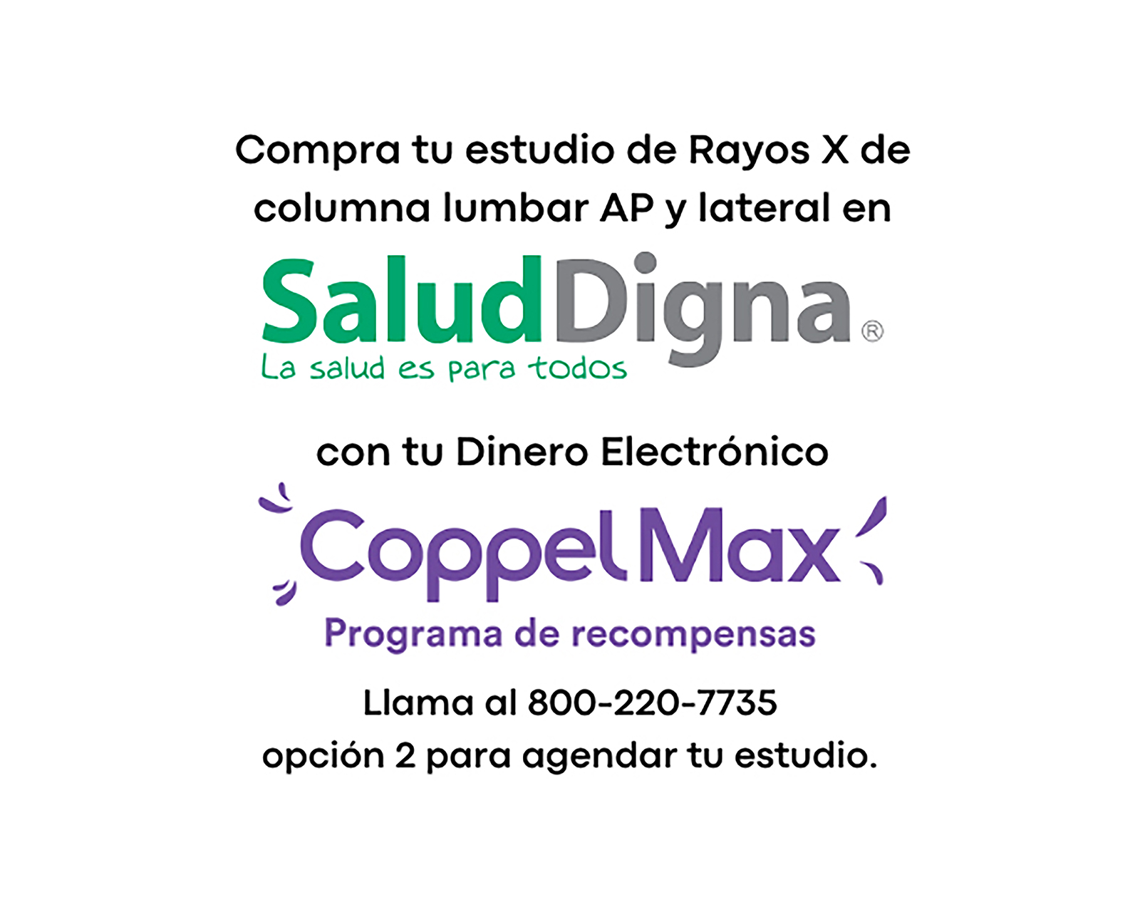 Foto 2 pulgar | Foto 1 | Paquete de Estudios Salud Digna Rayos X de Columna Lumbar