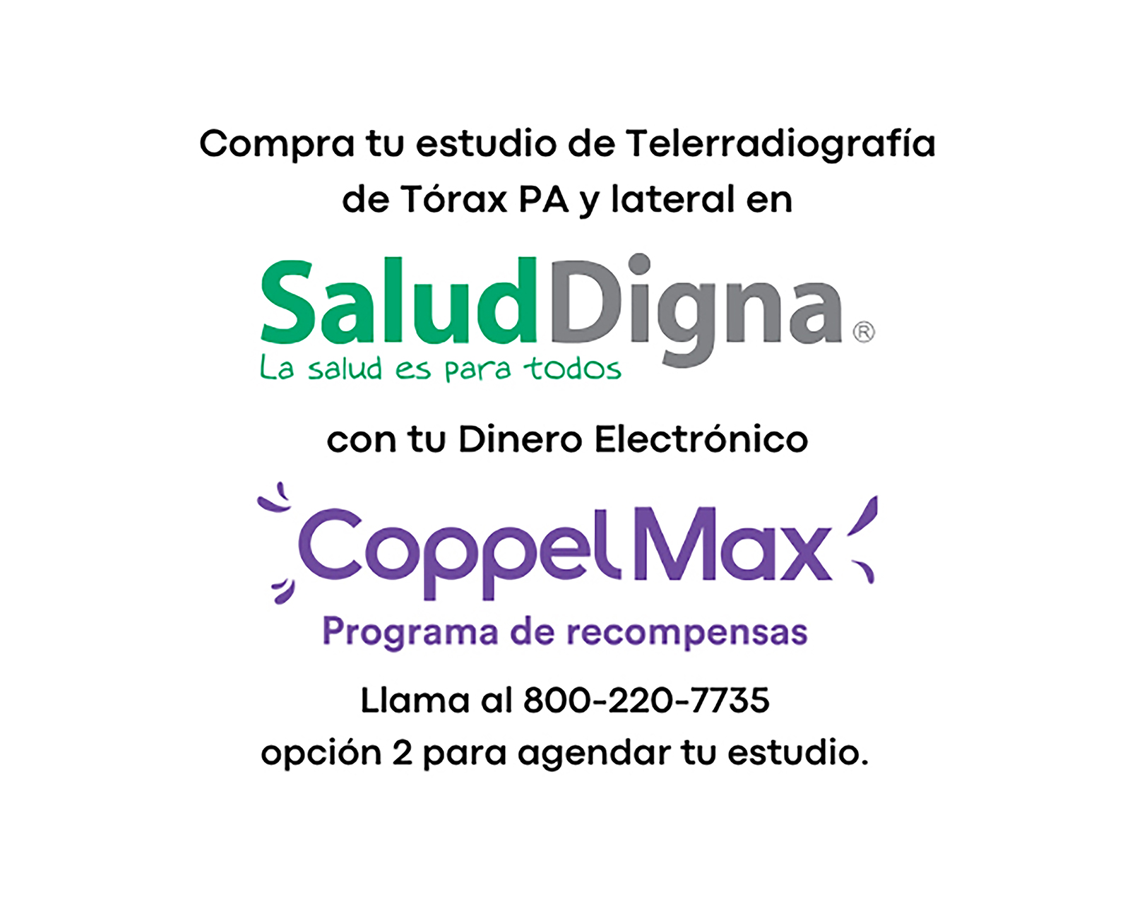 Foto 2 pulgar | Foto 1 | Paquete de Estudio Salud Digna Telerradiografía de Tórax PA y Lateral