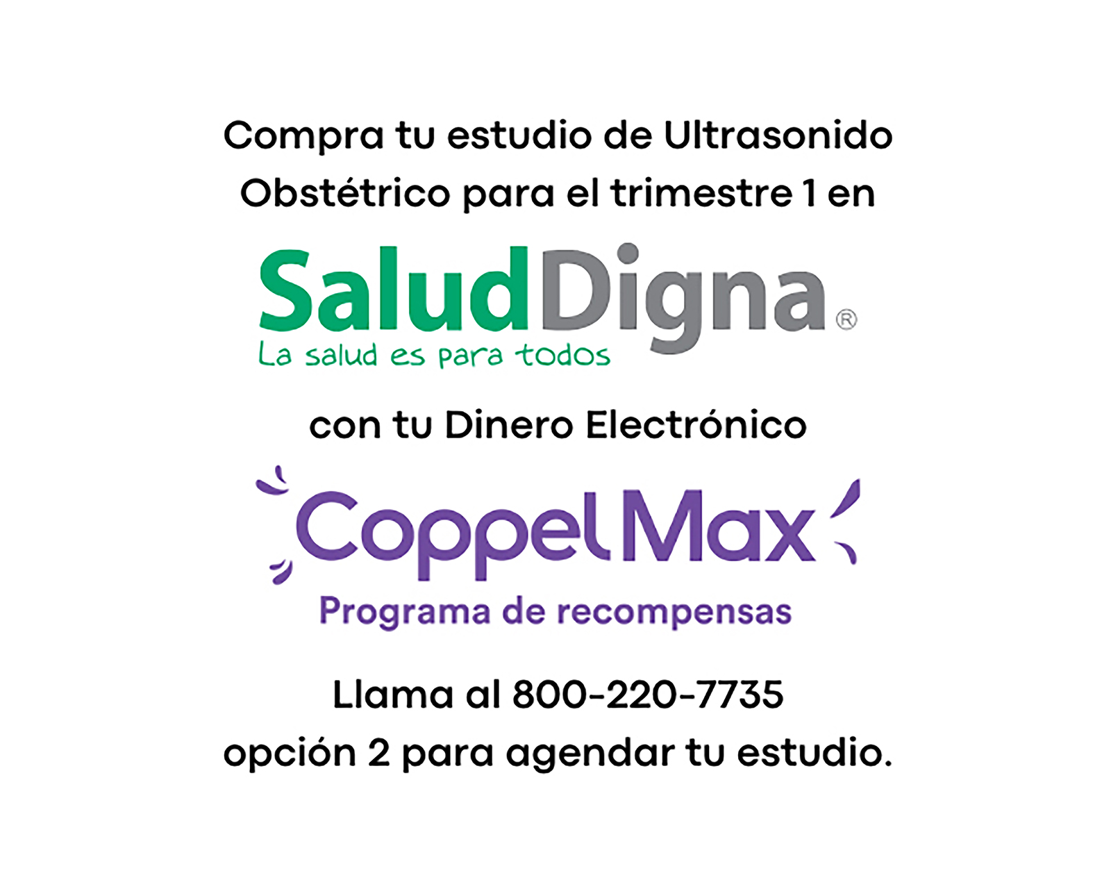 Foto 2 pulgar | Foto 1 | Paquete de Estudio Salud Digna Ultrasonido Obstétrico para Trimestre 1
