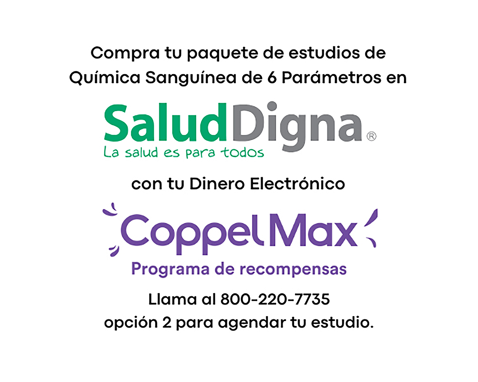 Foto 1 | Foto 1 | Paquete de Estudio Salud Digna Química Sanguínea de 6 Parámetros