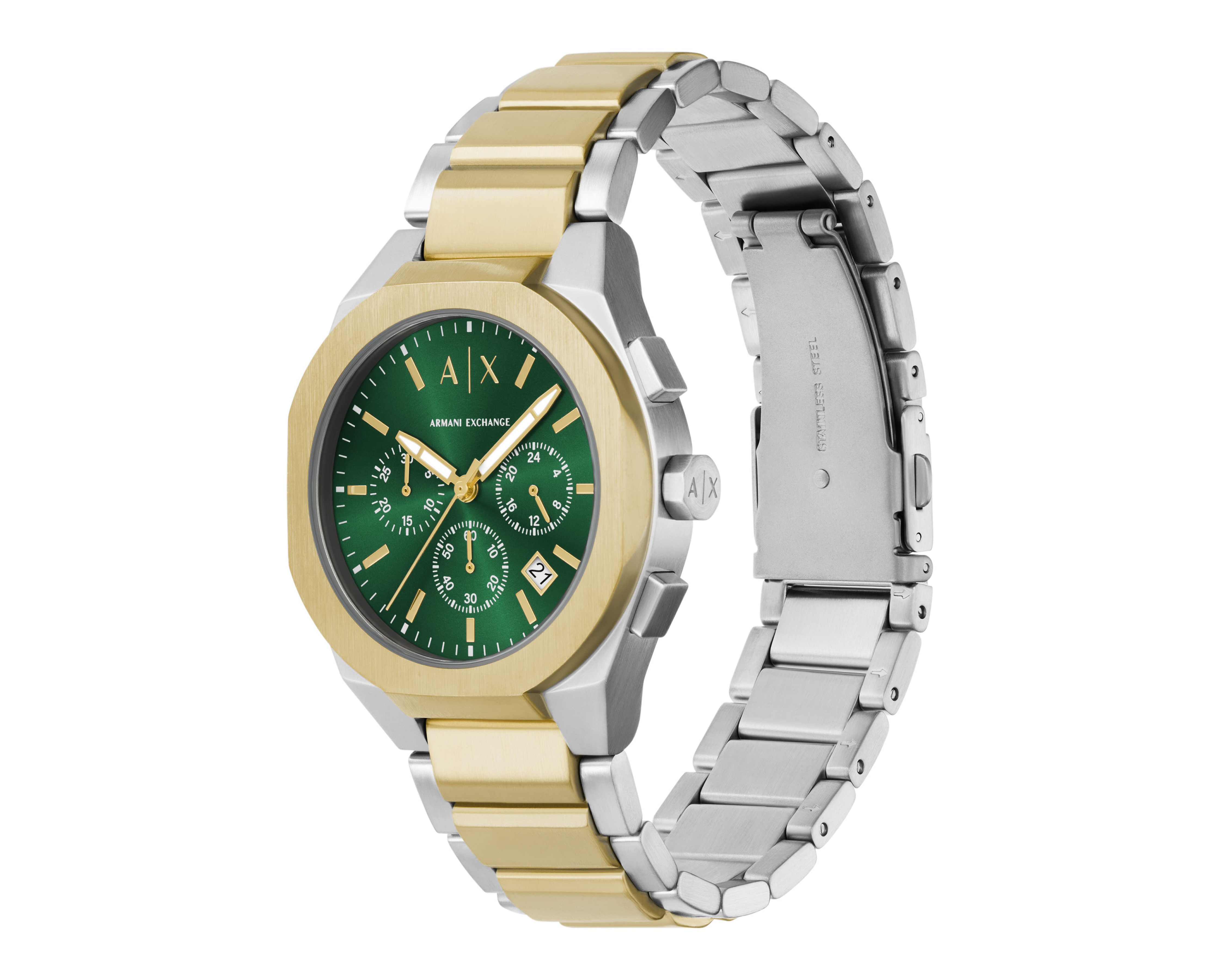 Foto 2 | Foto 2 | Reloj para Hombre Armani Exchange Dorado y Plateado AX4184