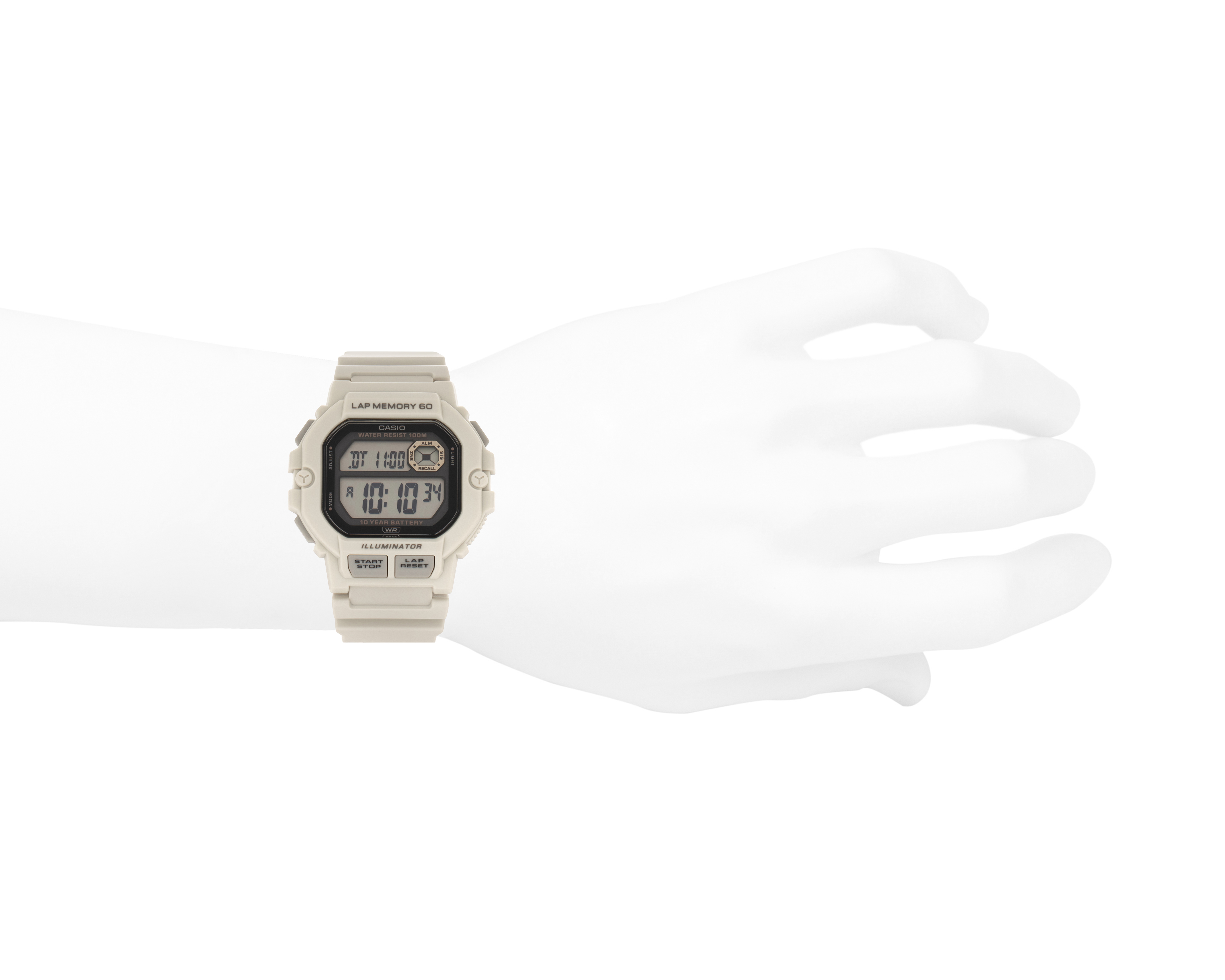 Foto 5 pulgar | Foto 4 | Reloj Casio para Hombre WS-1400H-8AVCF Blanco