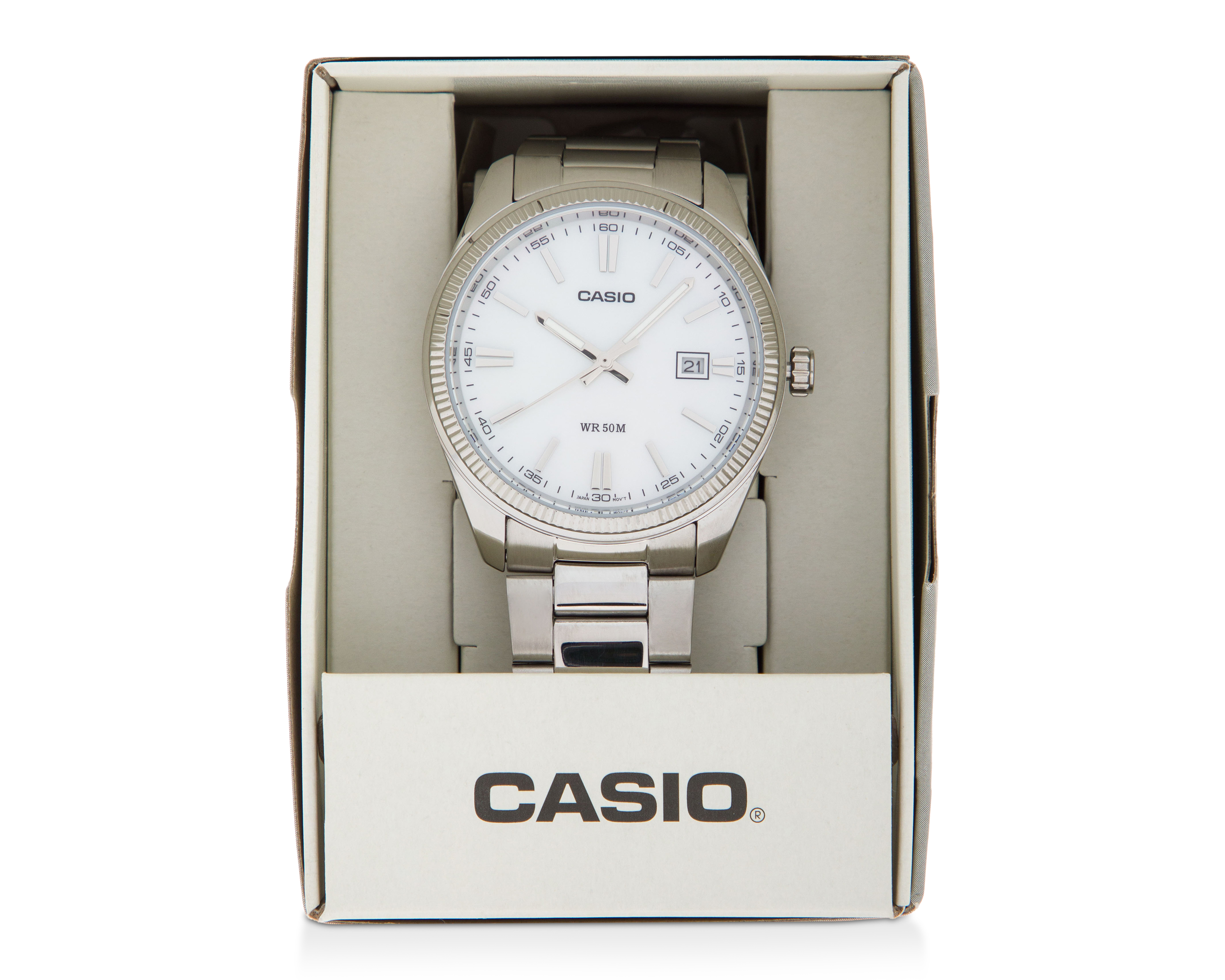 Foto 6 pulgar | Foto 5 | Reloj Casio para Hombre MTP-1302PSC-7AVVT Plata