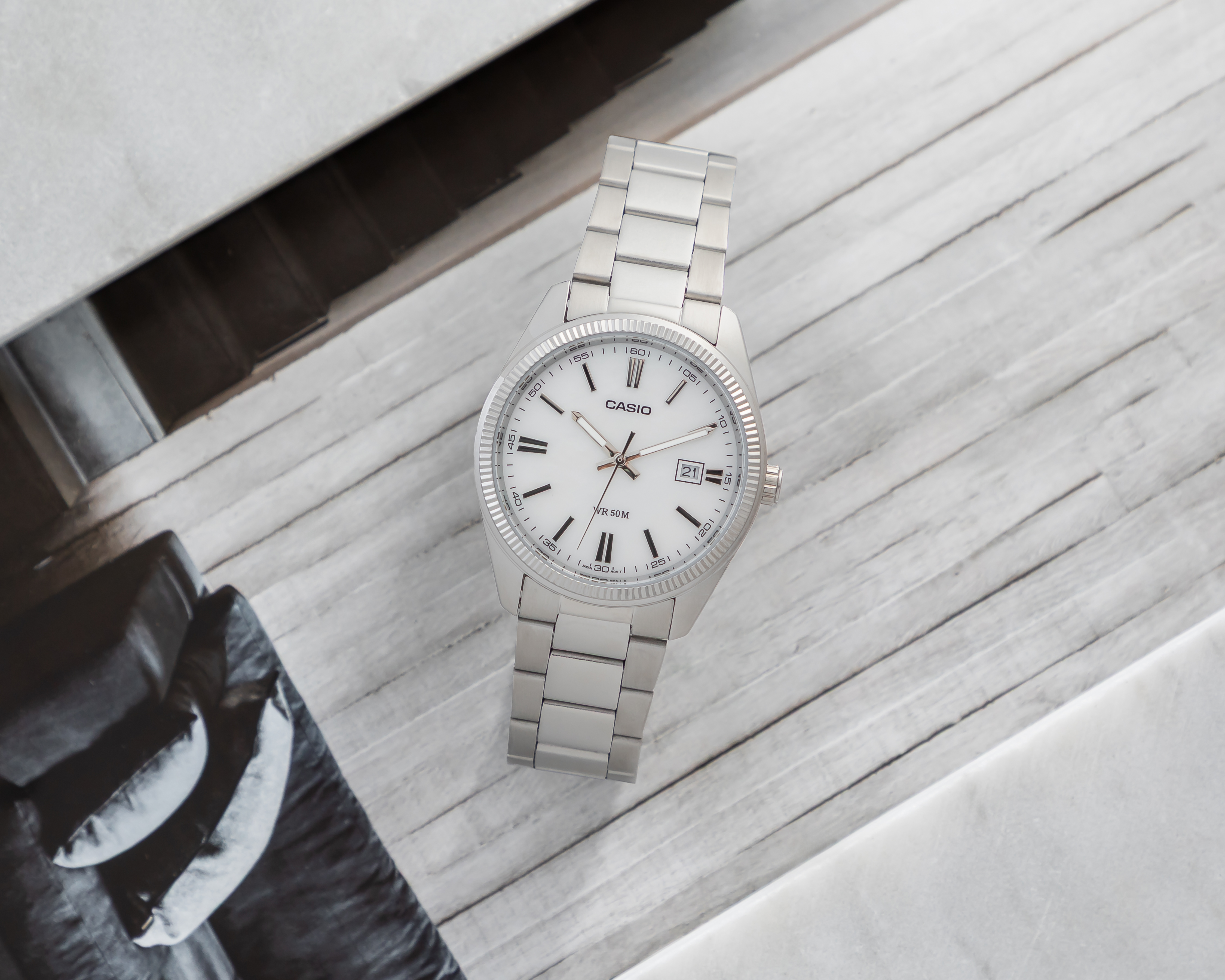 Foto 6 | Foto 6 | Reloj Casio para Hombre MTP-1302PSC-7AVVT Plata