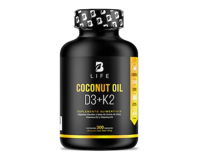 Foto 1 | Foto 1 | Suplemento Alimenticio B Life Coco con Vitamina D3 y K2 300 Cápsulas