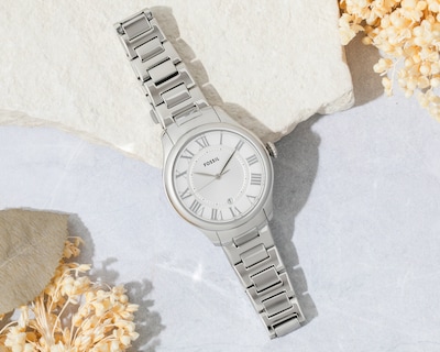 Foto 6 | Foto 6 | Reloj Fossil para Mujer ES5393 Plateado