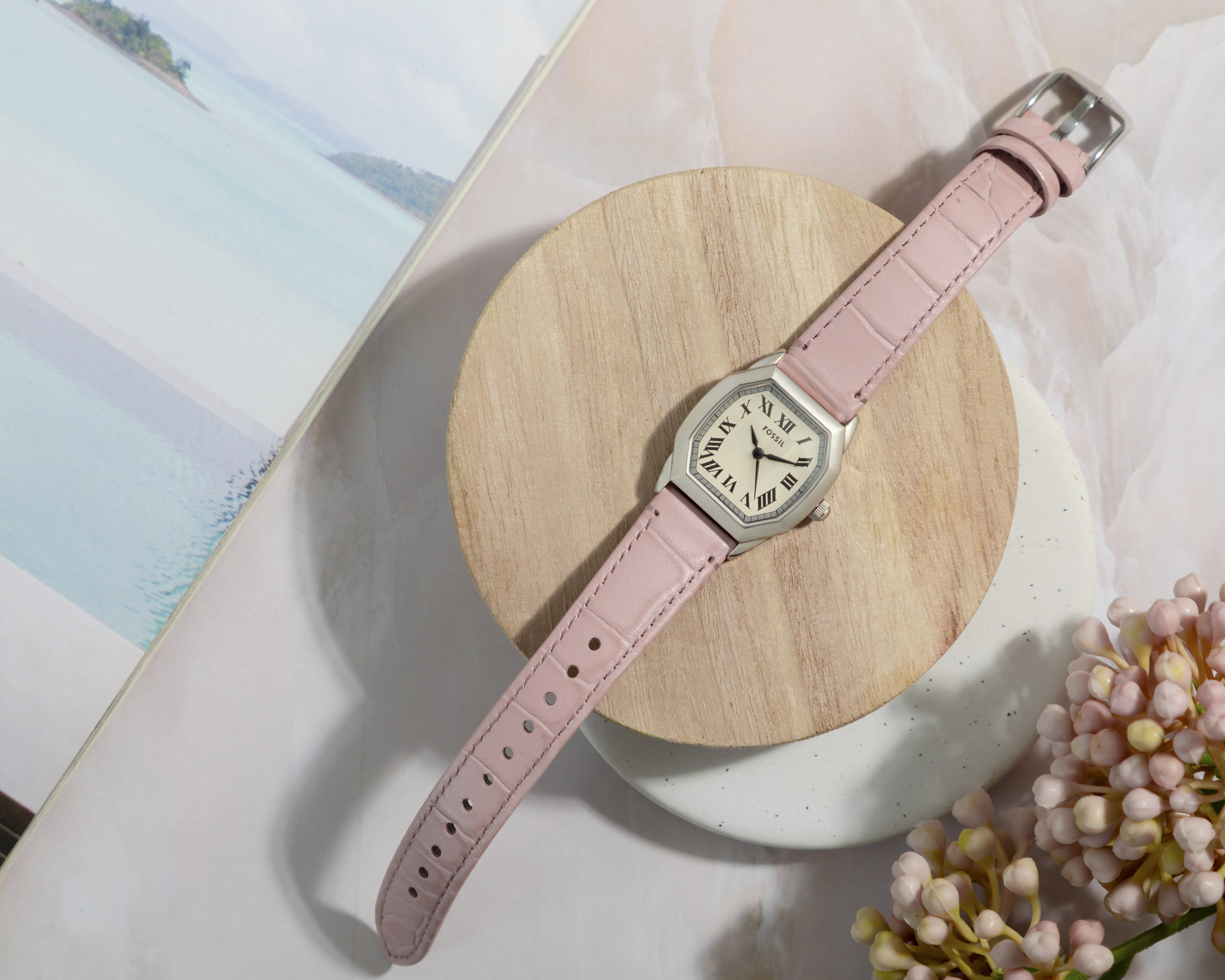 Foto 6 | Foto 6 | Reloj Fossil para Mujer ES5406 Rosa