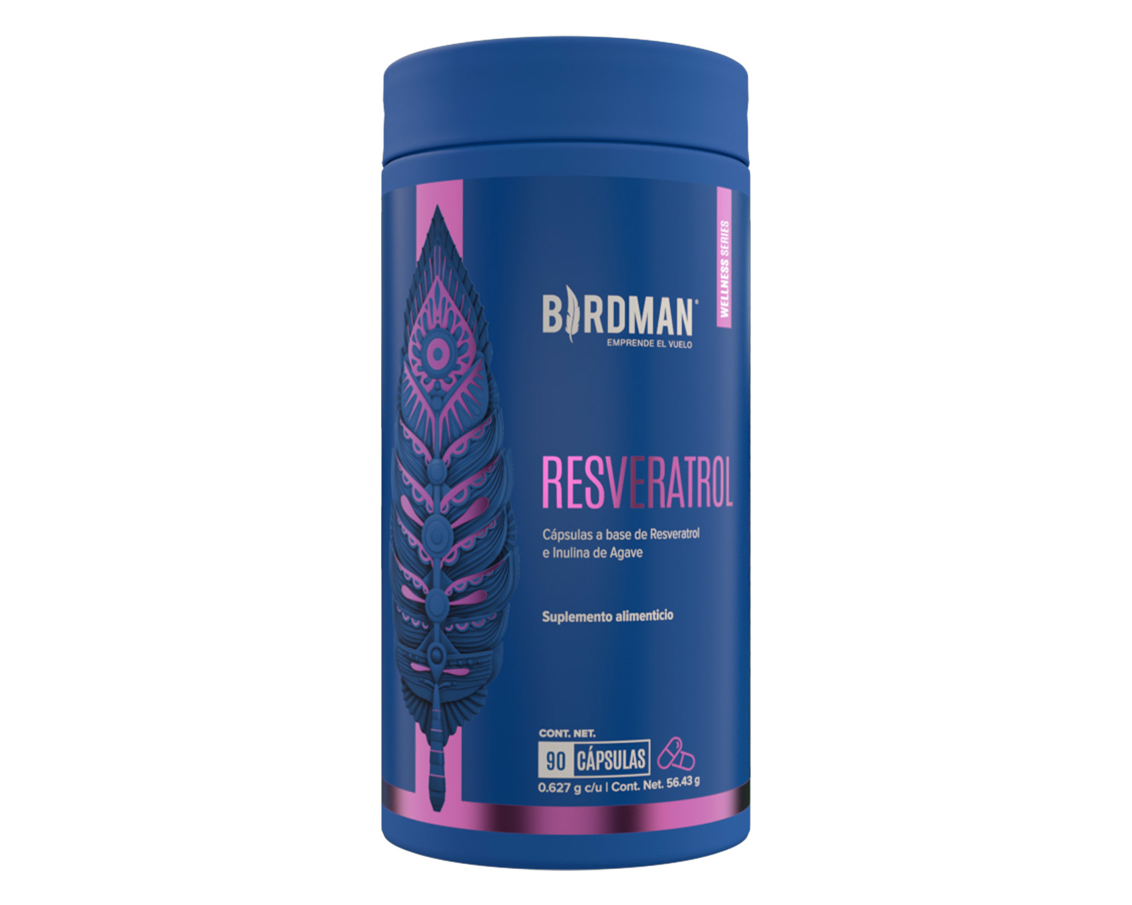 Foto 1 | Foto 1 | Suplemento Alimenticio Birdman Resveratrol 90 Cápsulas