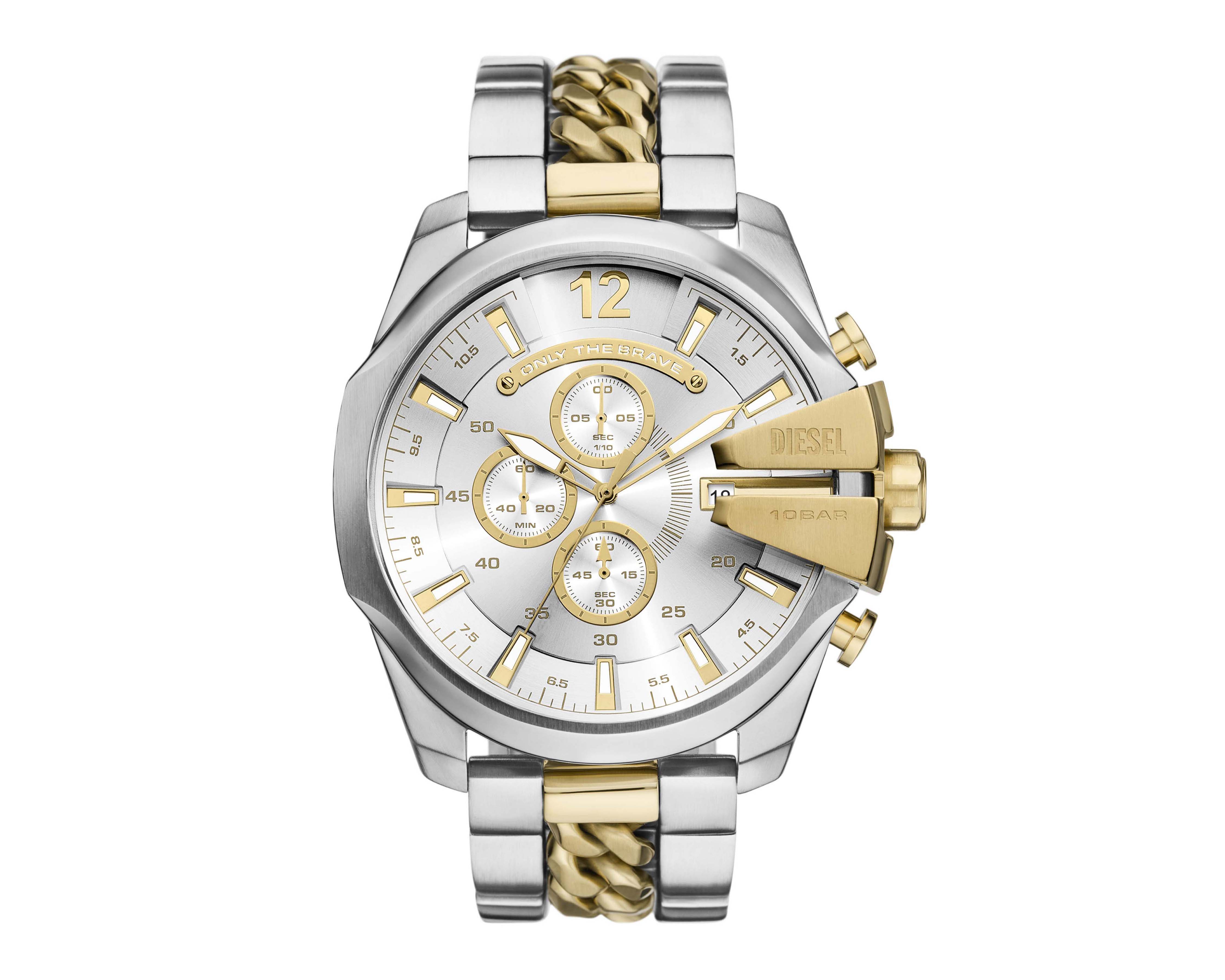 Reloj Diesel para Hombre DZ4672 Plateado-Dorado