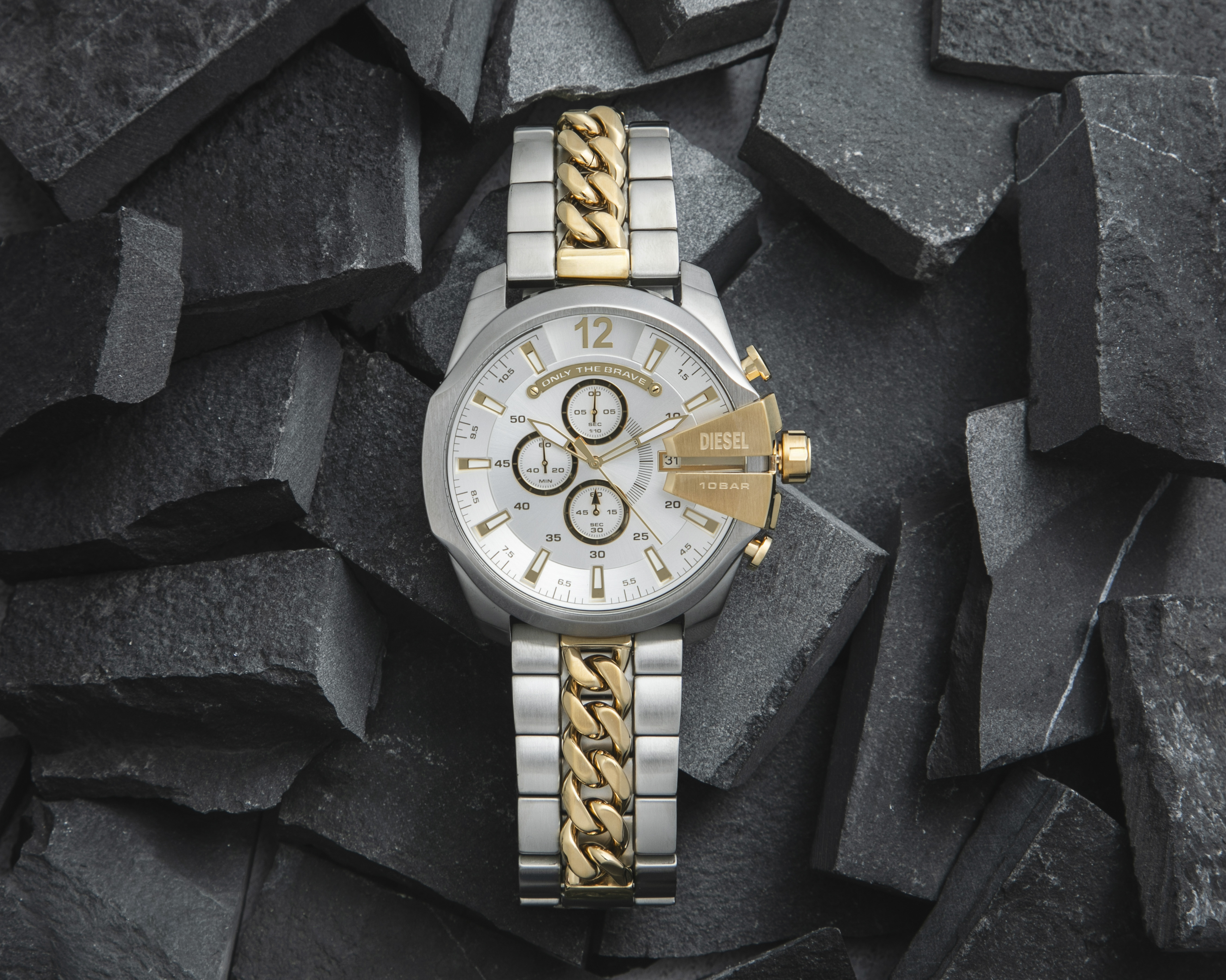 Foto 8 pulgar | Foto 6 | Reloj Diesel para Hombre DZ4672 Plateado-Dorado