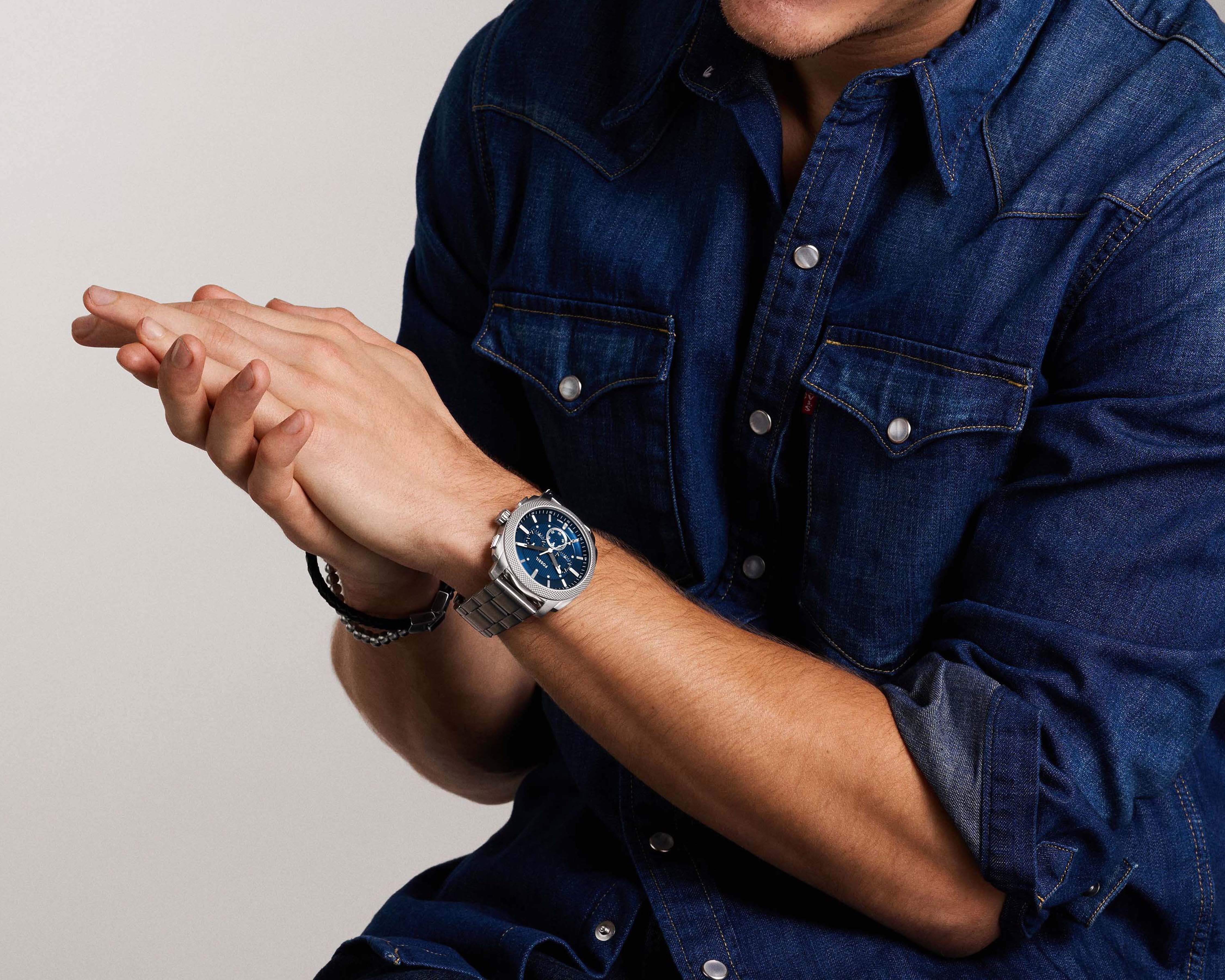 Foto 4 | Foto 4 | Reloj Fossil para Hombre FS6096 Plateado