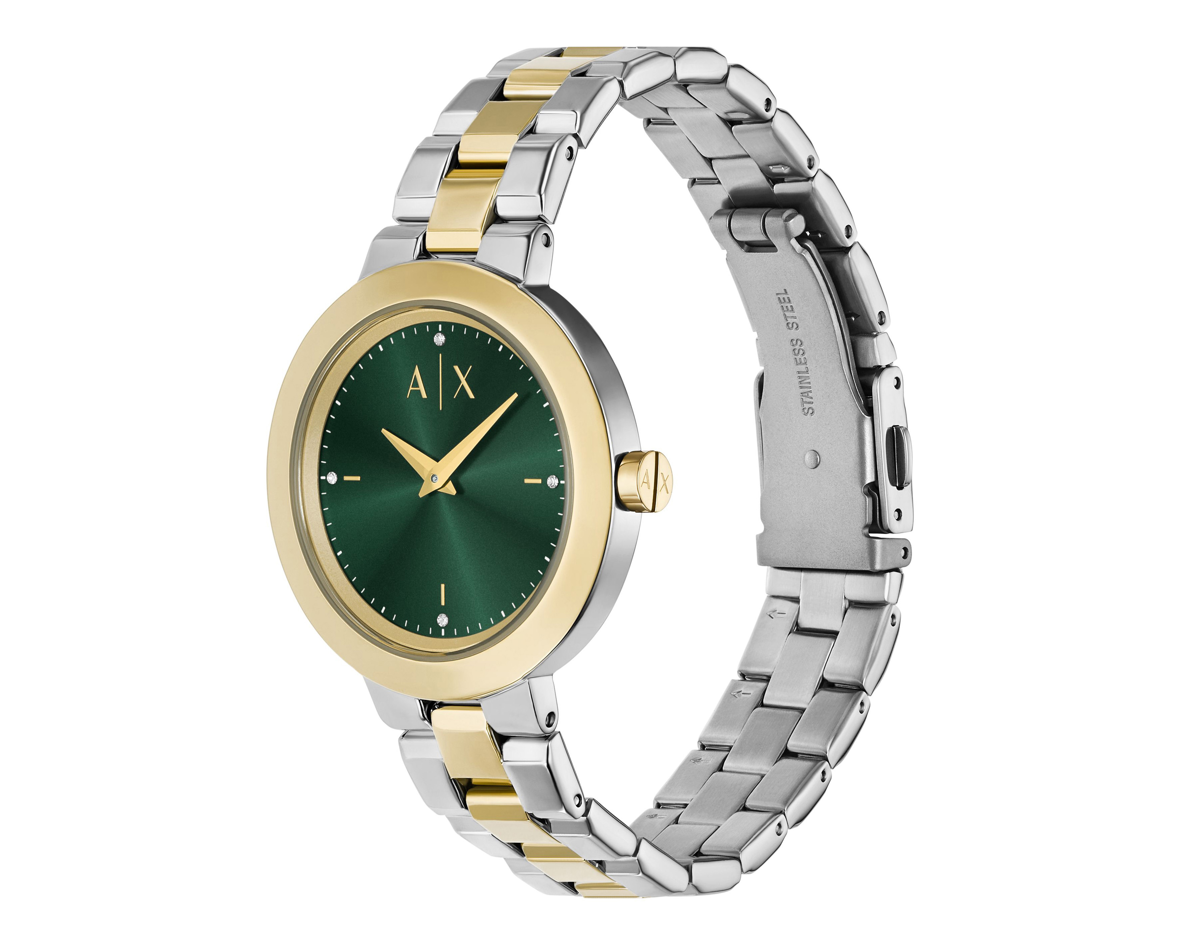 Foto 3 pulgar | Foto 2 | Reloj Armani Exchange para Mujer AX5176 Dorado