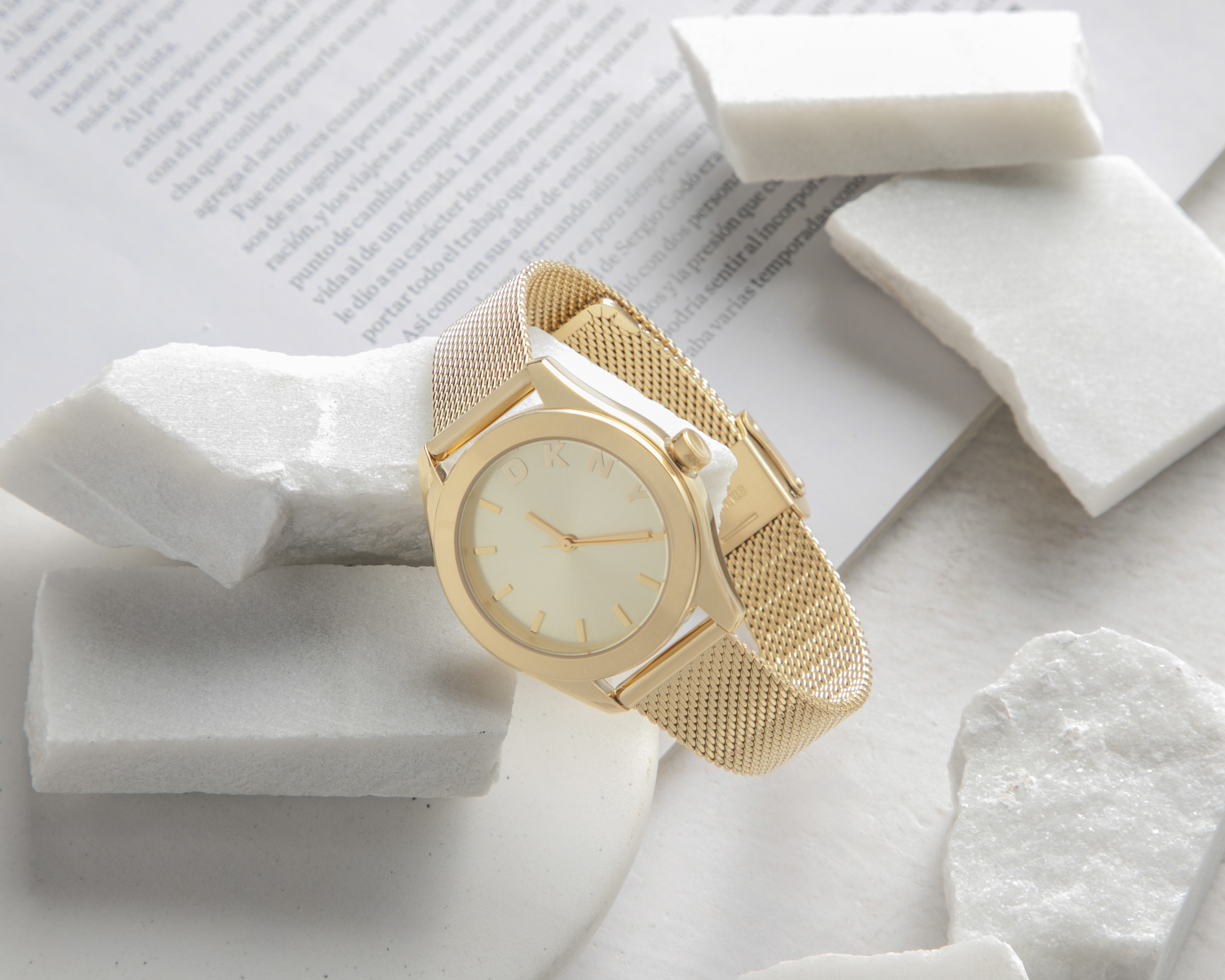 Foto 7 pulgar | Foto 6 | Reloj DKNY para Mujer DK1L032M0025 Dorado