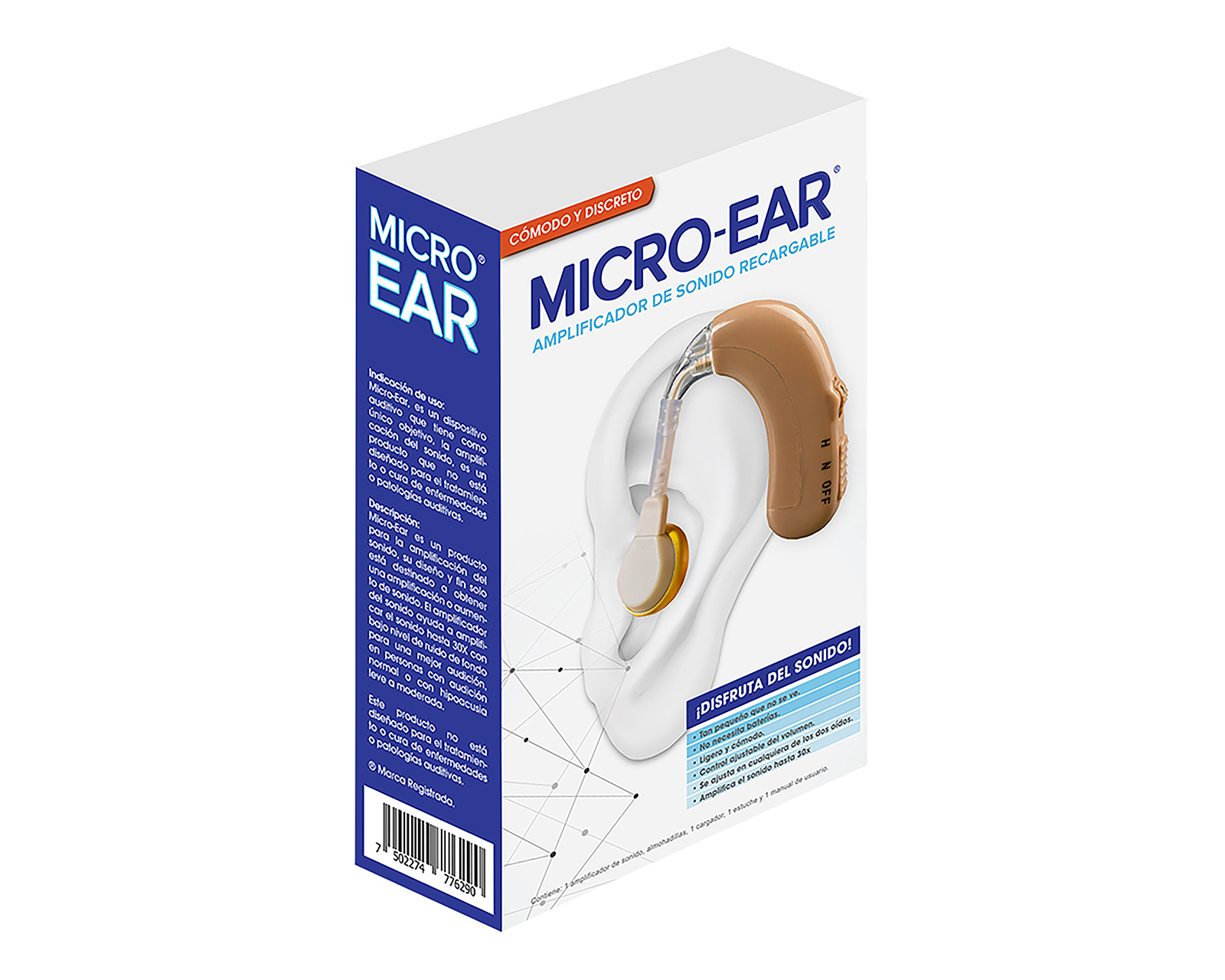 Foto 1 | Foto 1 | Aparato Auxiliar Auditivo Micro-Ear Recargable