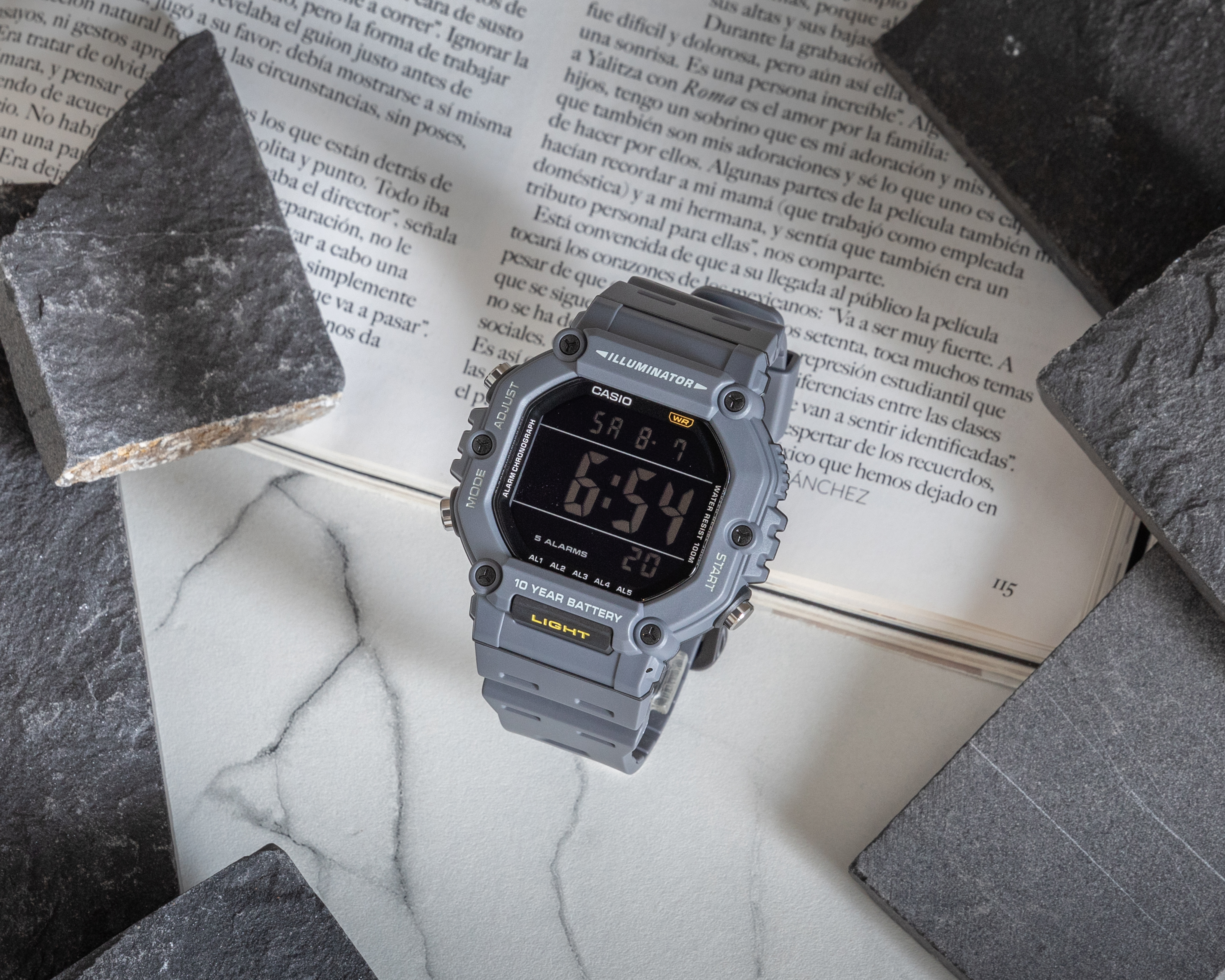 Foto 6 | Foto 6 | Reloj Casio para Hombre AE-1600H-8BVCF Gris