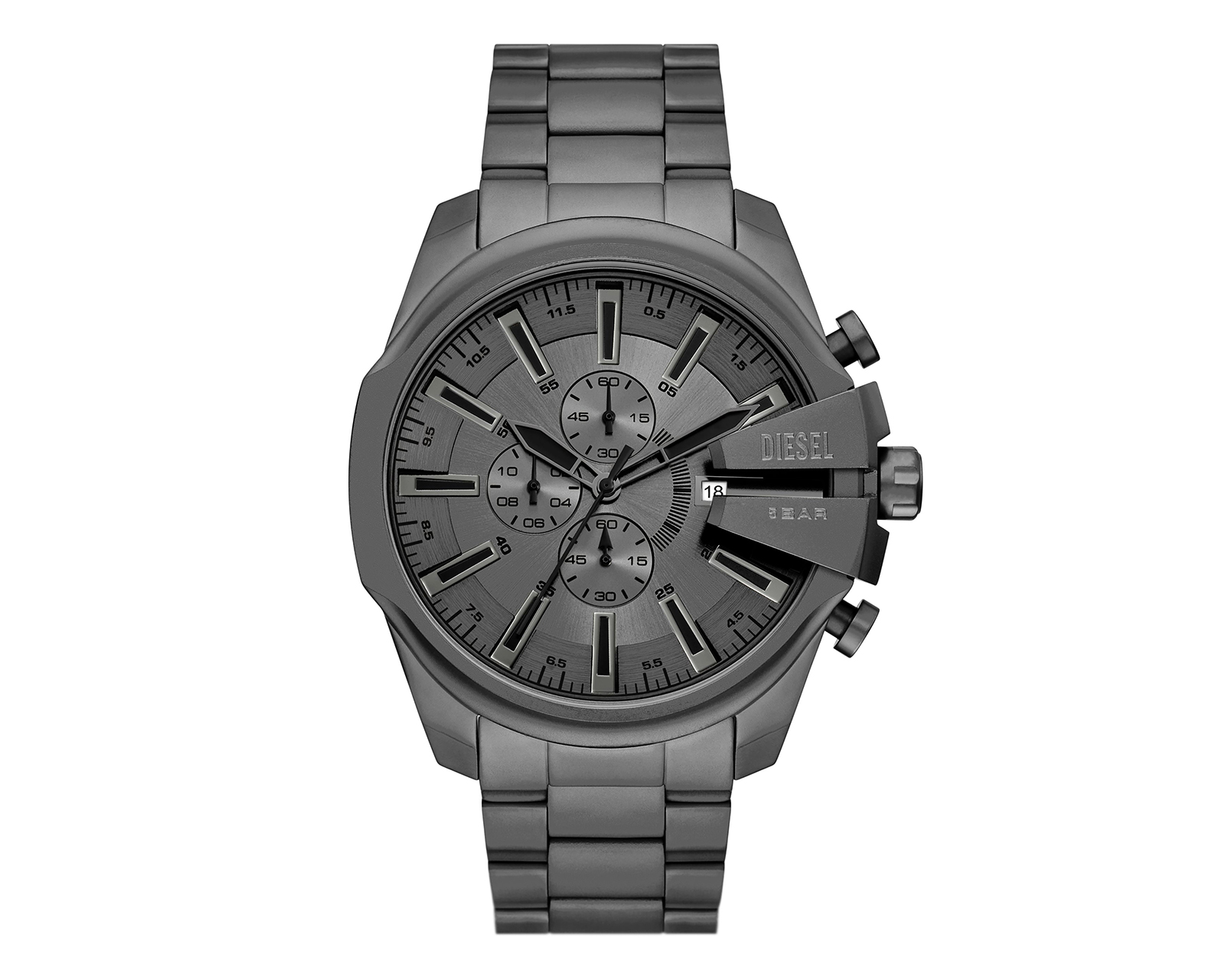 Foto 2 pulgar | Foto 1 | Reloj Diesel para Hombre Mega Chief Slim DZ4676 Gris