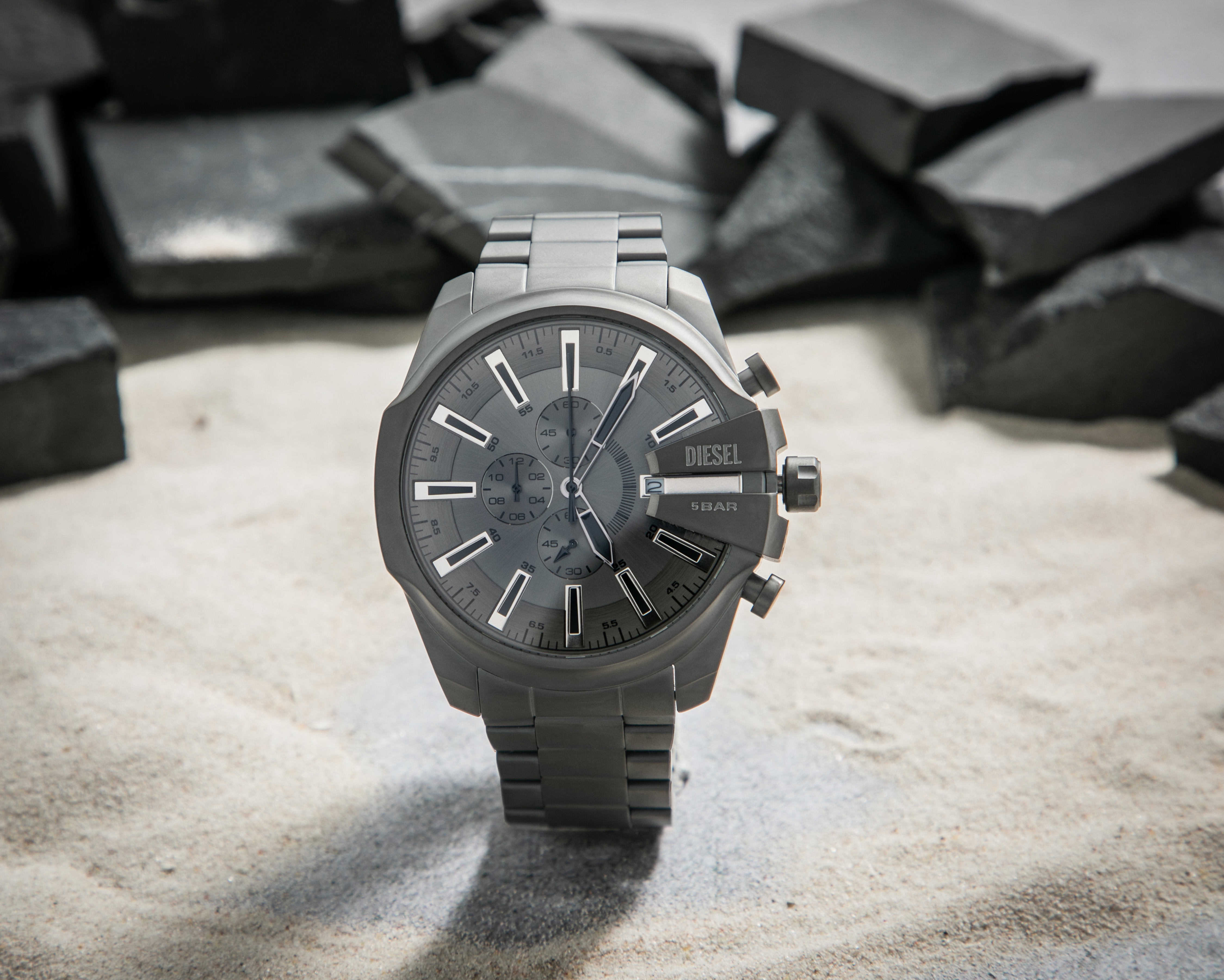 Foto 6 | Foto 6 | Reloj Diesel para Hombre Mega Chief Slim DZ4676 Gris
