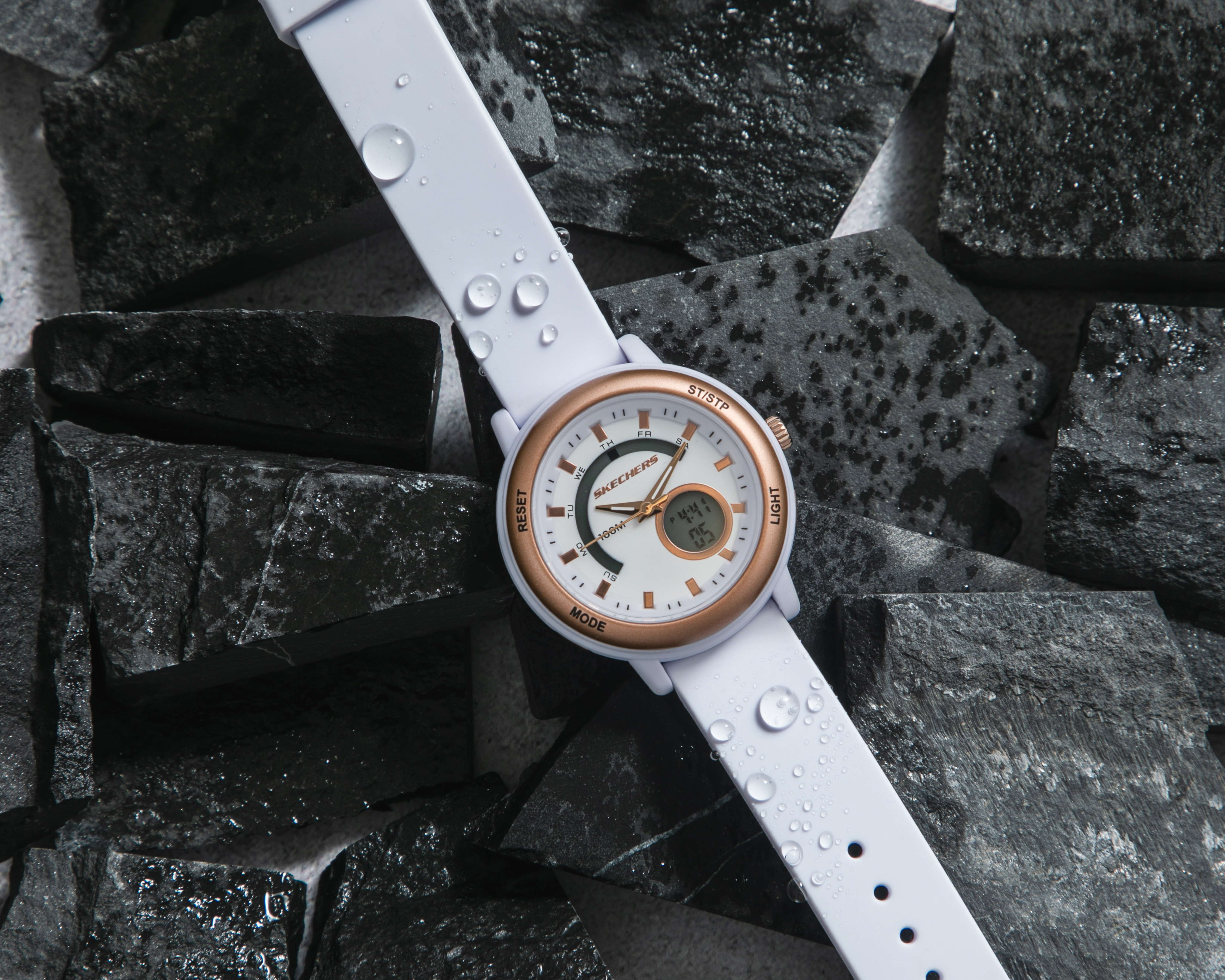Foto 5 | Foto 5 | Reloj Skechers para Mujer SR6327 Blanco