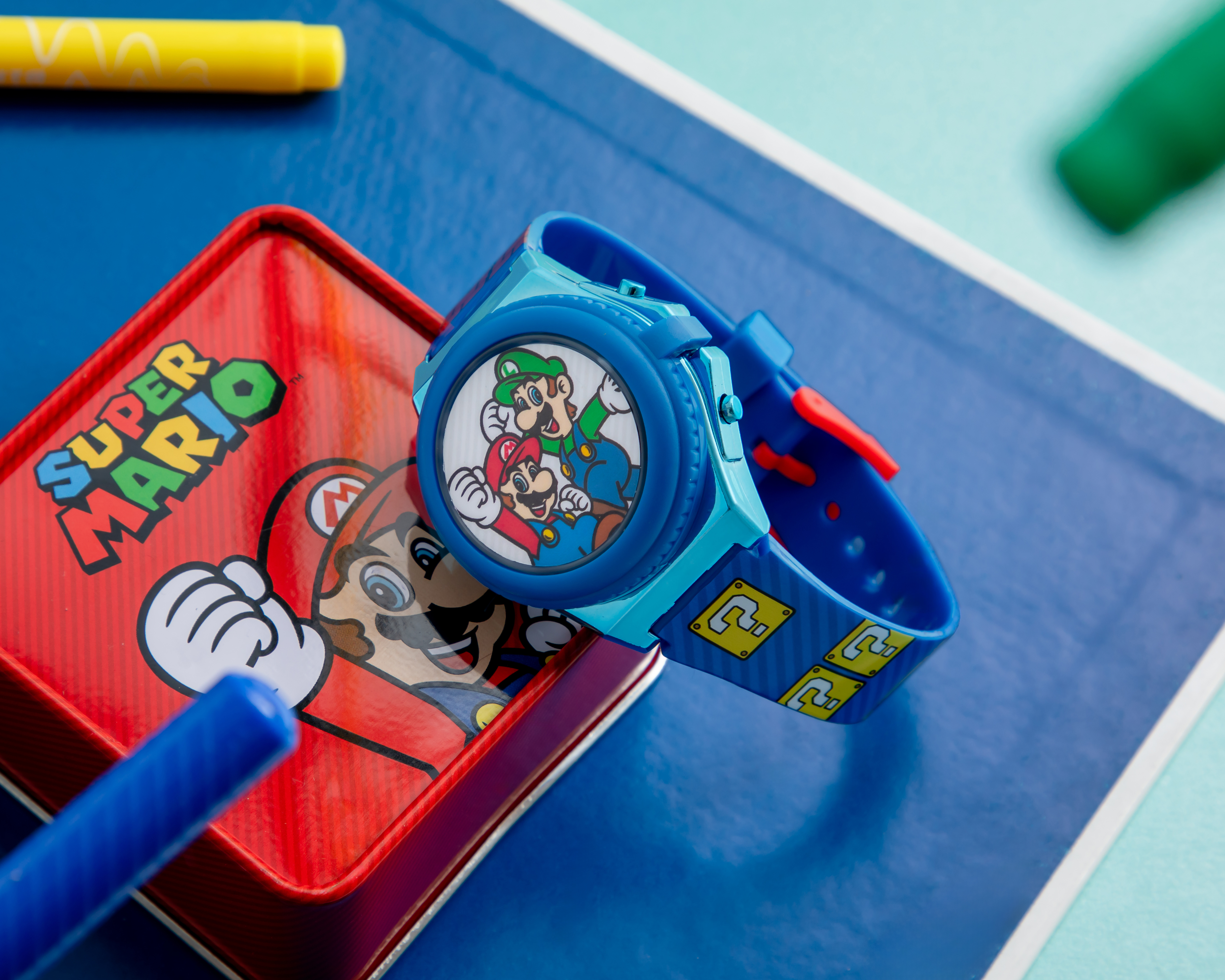 Foto 8 pulgar | Foto 7 | Reloj Super Mario Infantil GSM4066AZ Azul