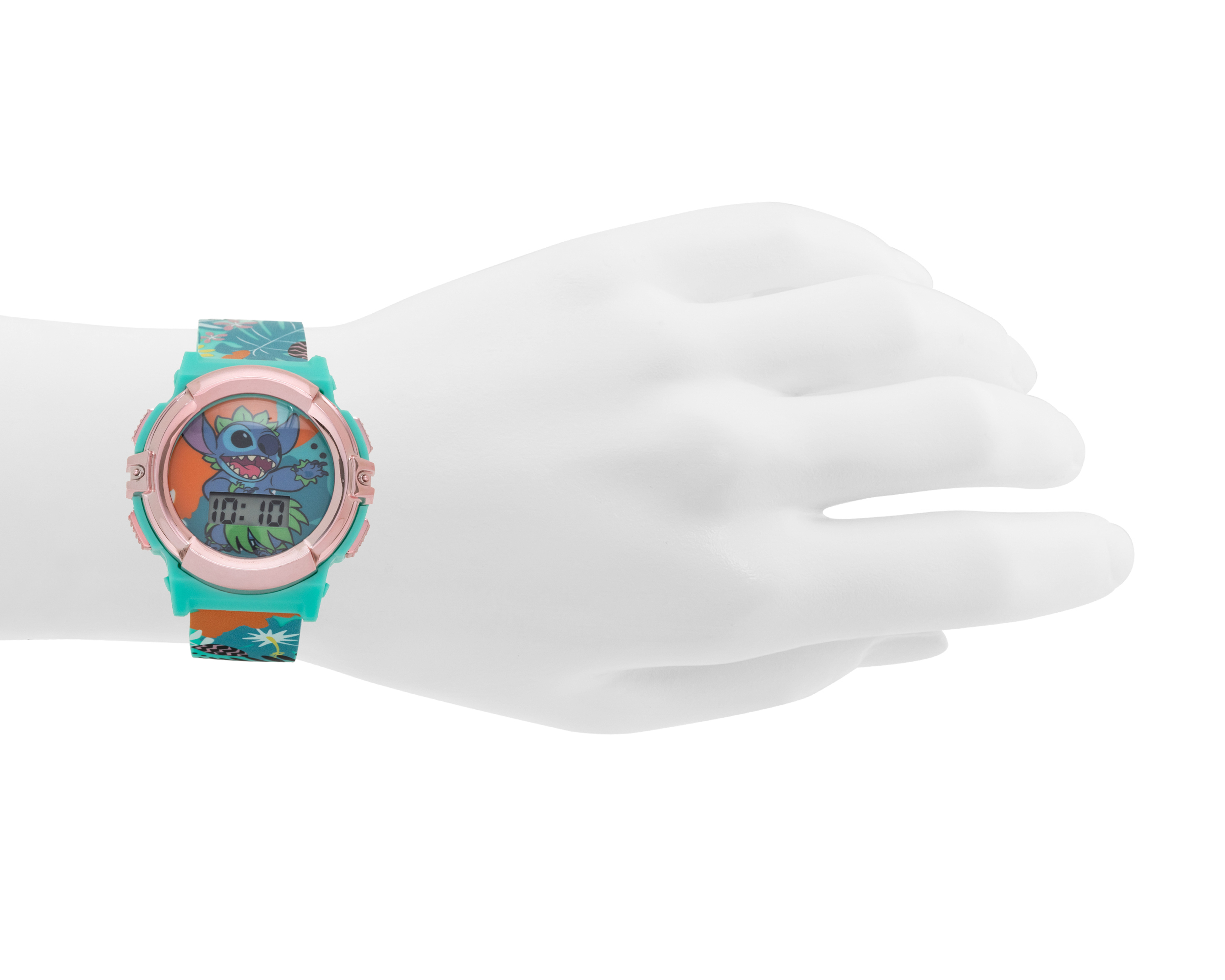 Foto 6 pulgar | Foto 5 | Reloj Lilo & Stitch para Niña LAS4020RO Verde