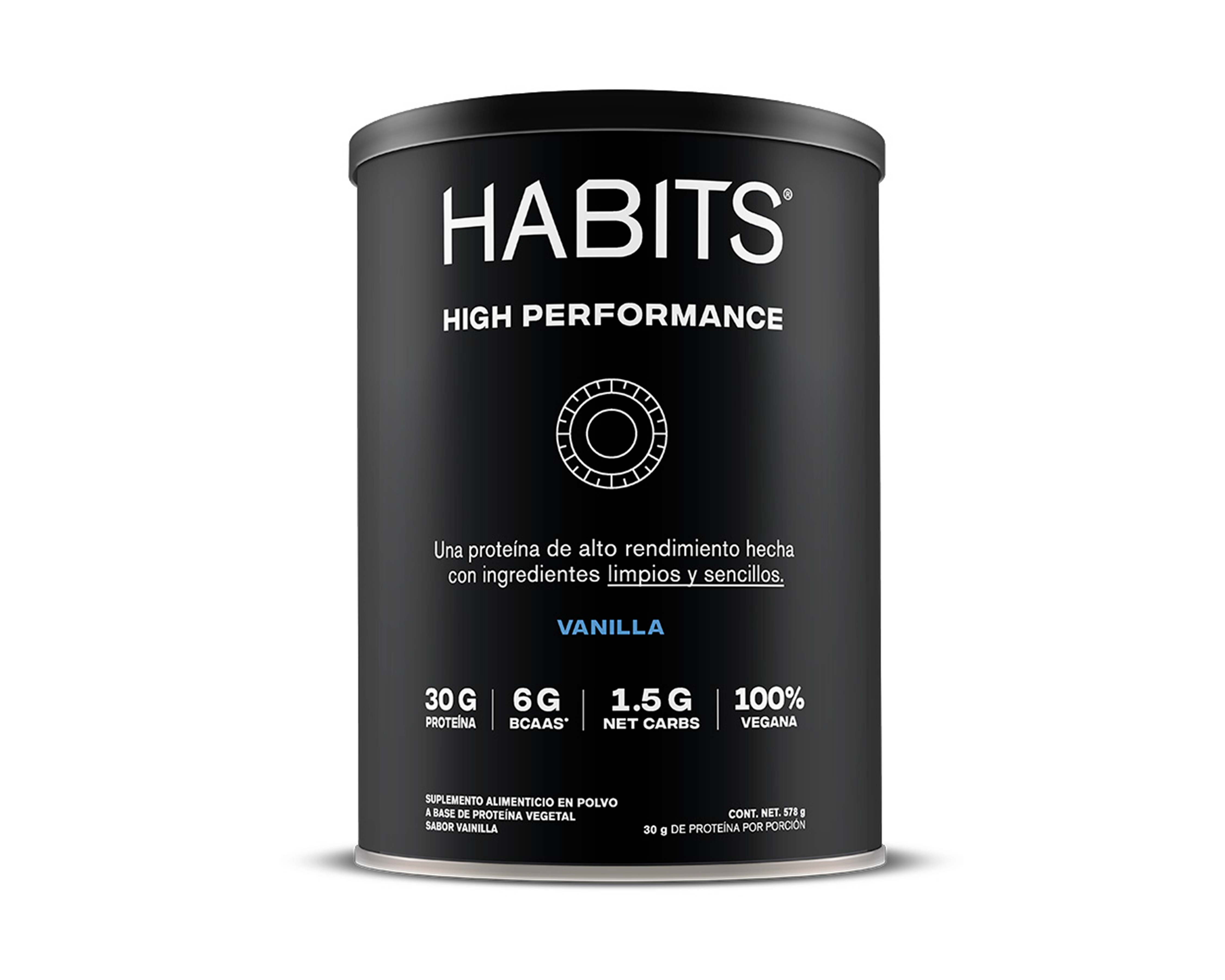 Foto 1 | Foto 1 | Proteína Vegetal Habits High Performance Sabor Vainilla 587 g