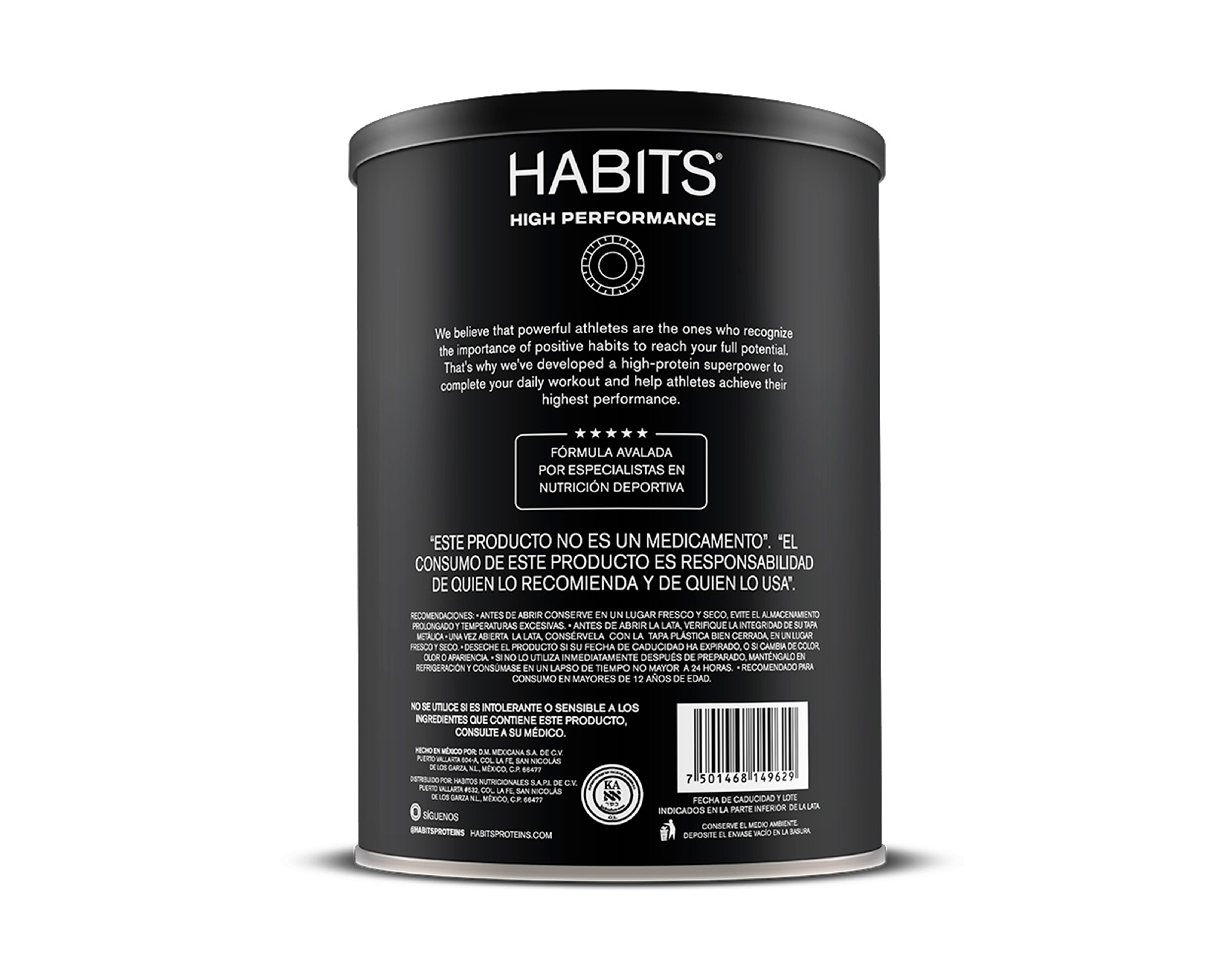 Foto 3 | Foto 3 | Proteína Vegetal Habits High Performance Sabor Vainilla 587 g