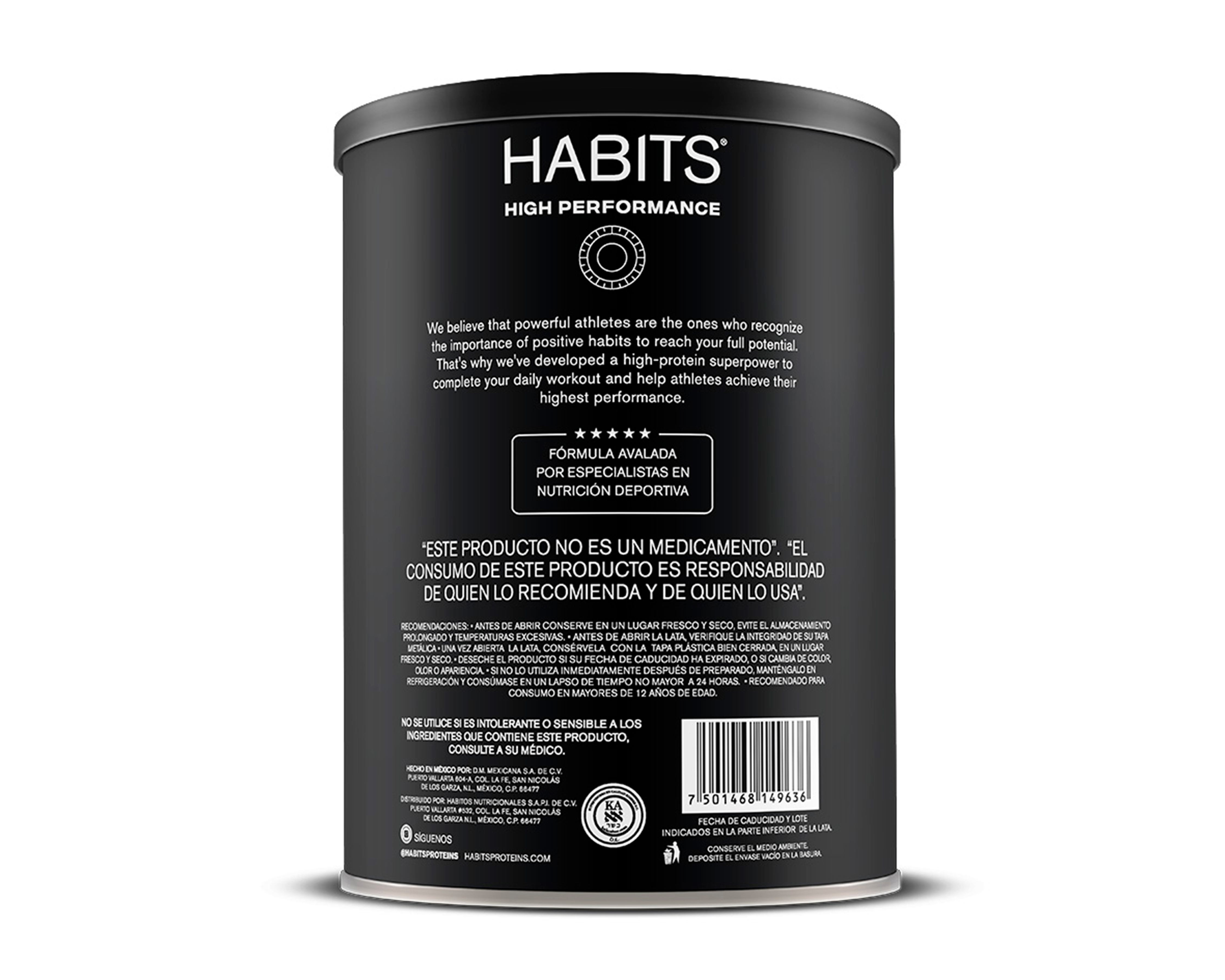 Foto 4 pulgar | Foto 3 | Proteína Vegetal Habits High Performance Sabor Cacao 587 g