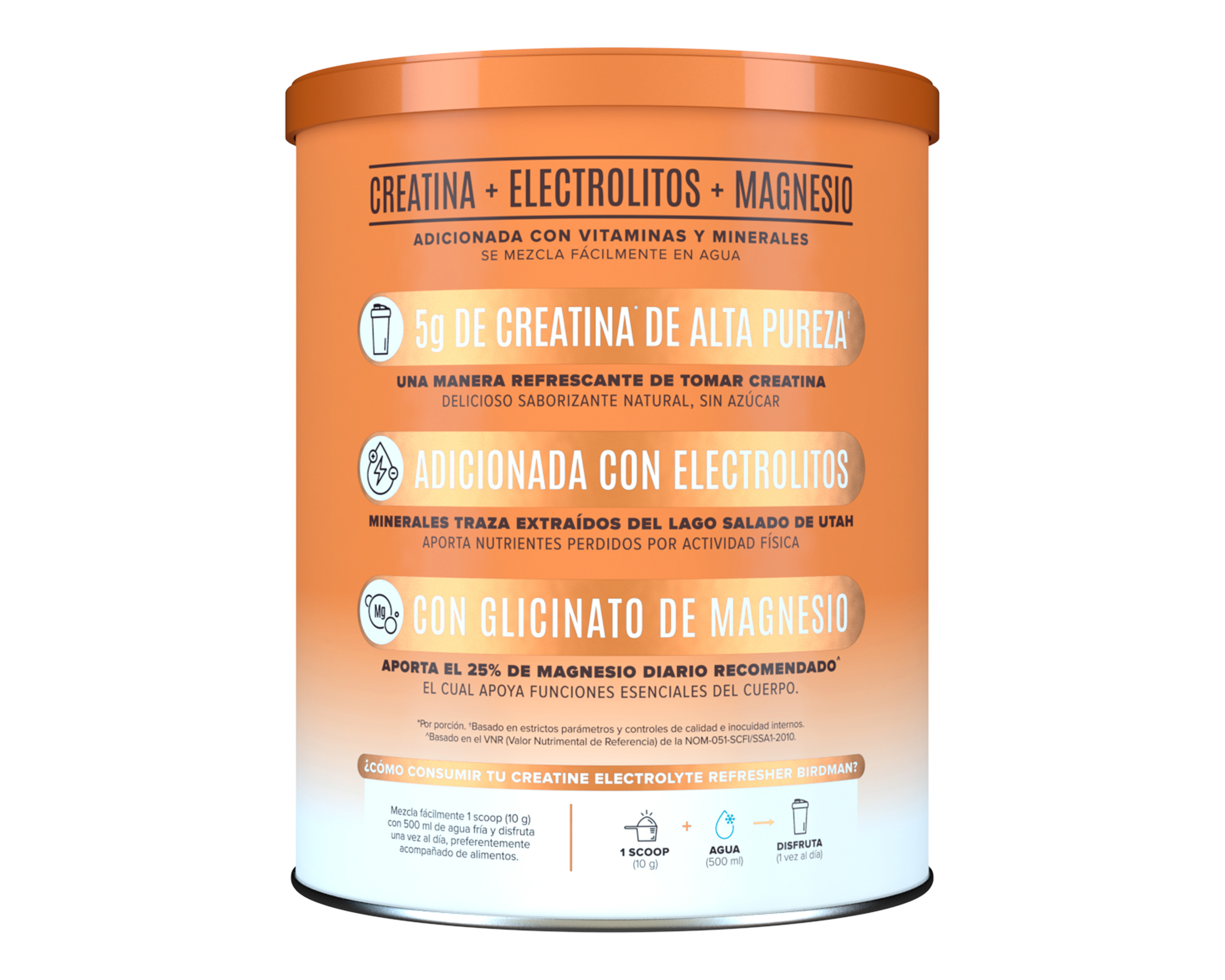 Foto 3 pulgar | Foto 2 | Creatina Birdman Performance Series de Alta Pureza Golden Peach 300 g