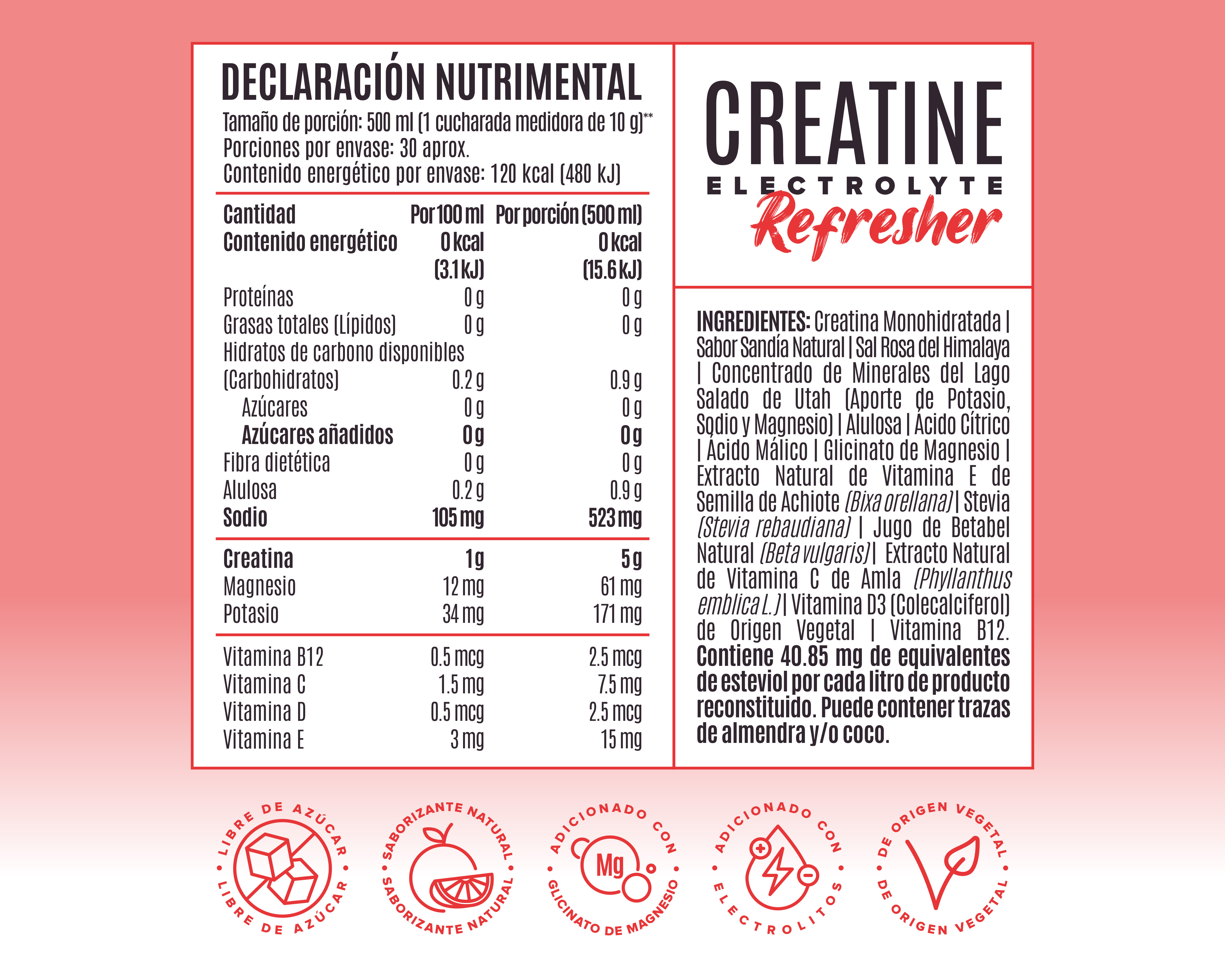 Foto 5 pulgar | Foto 4 | Creatina Birdman Performance Series de Alta Pureza Watermelon Splash 300 g