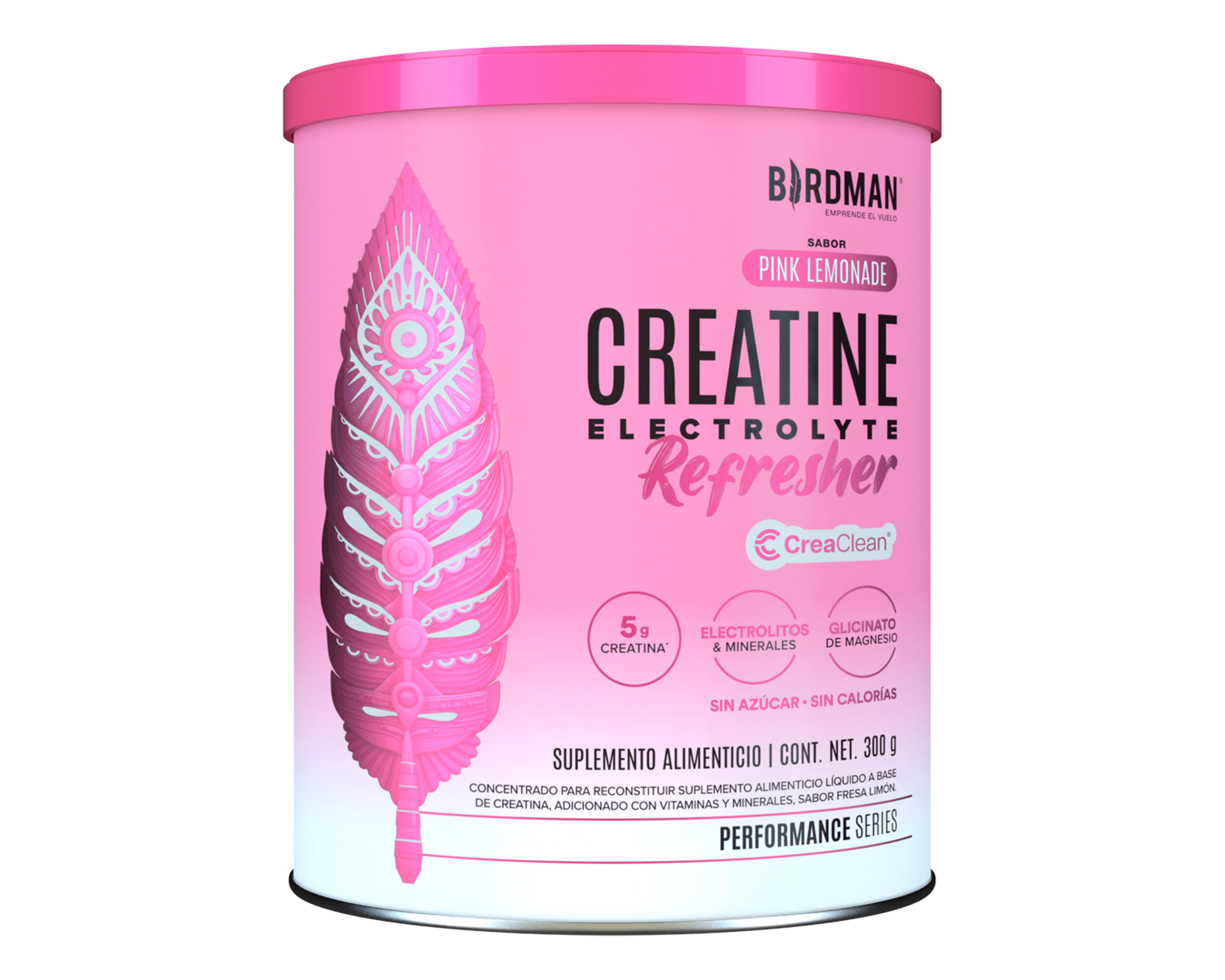 Creatina Birdman Performance Series de Alta Pureza Pink Lemonade 300 g