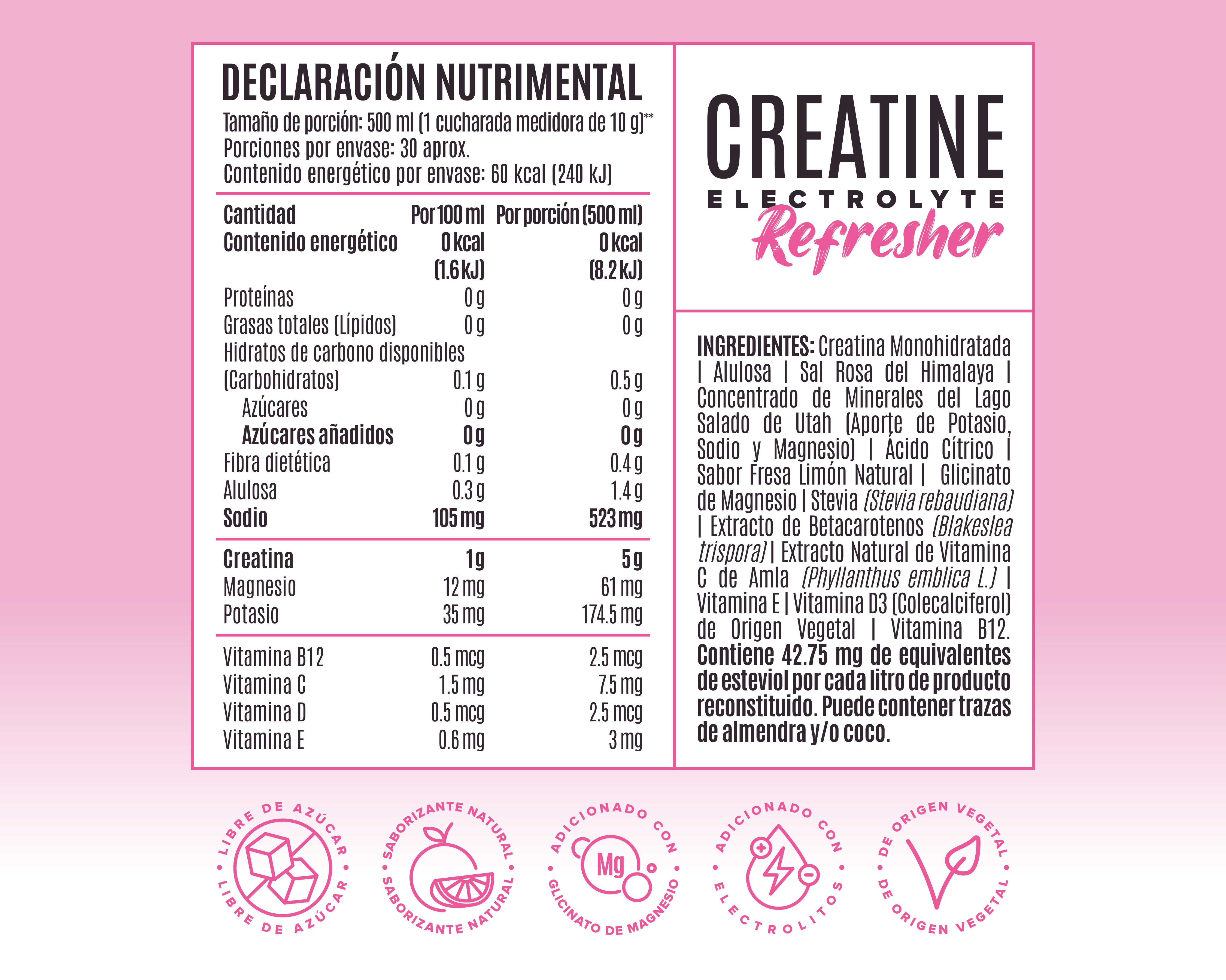 Foto 5 pulgar | Foto 4 | Creatina Birdman Performance Series de Alta Pureza Pink Lemonade 300 g