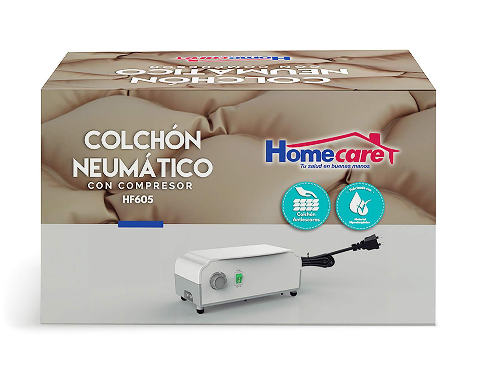 Foto 5 pulgar | Foto 4 | Colchón Antiescaras Homecare HF605 con Compresor