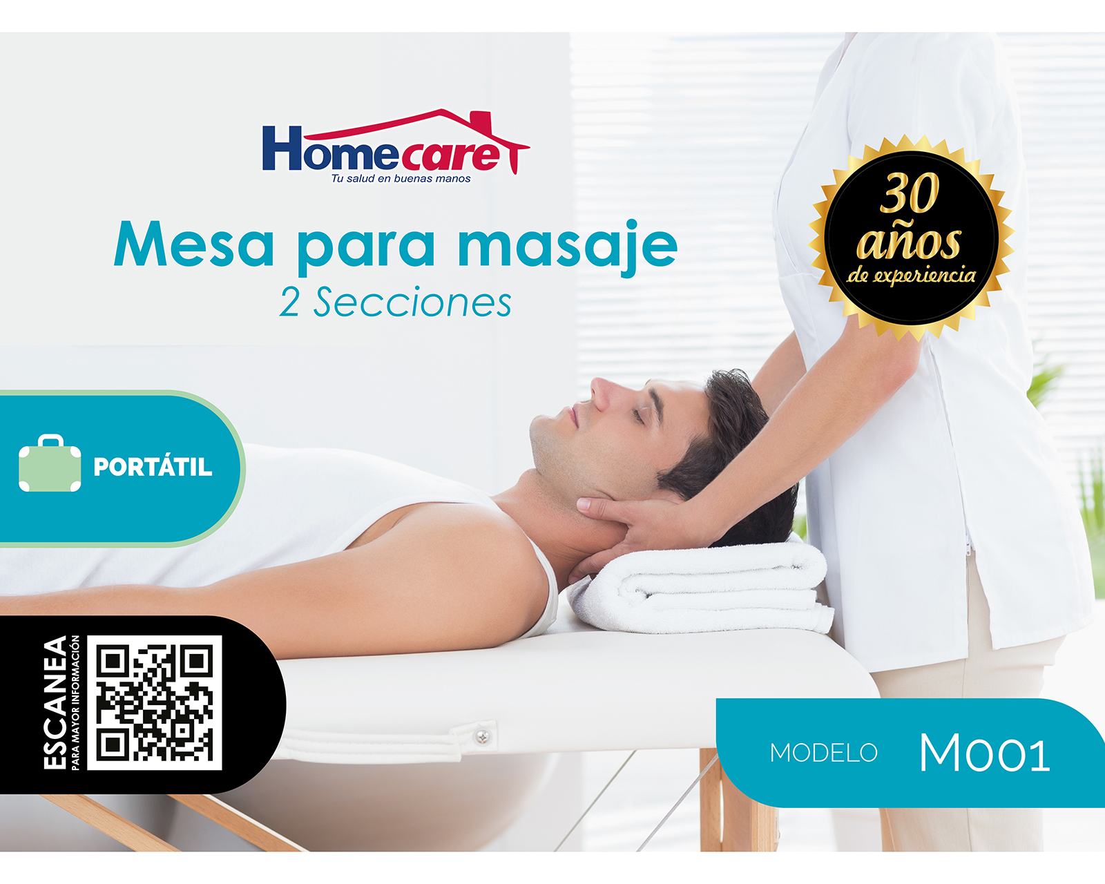Foto 8 pulgar | Foto 7 | Cama para Masajes Homecare Plegable