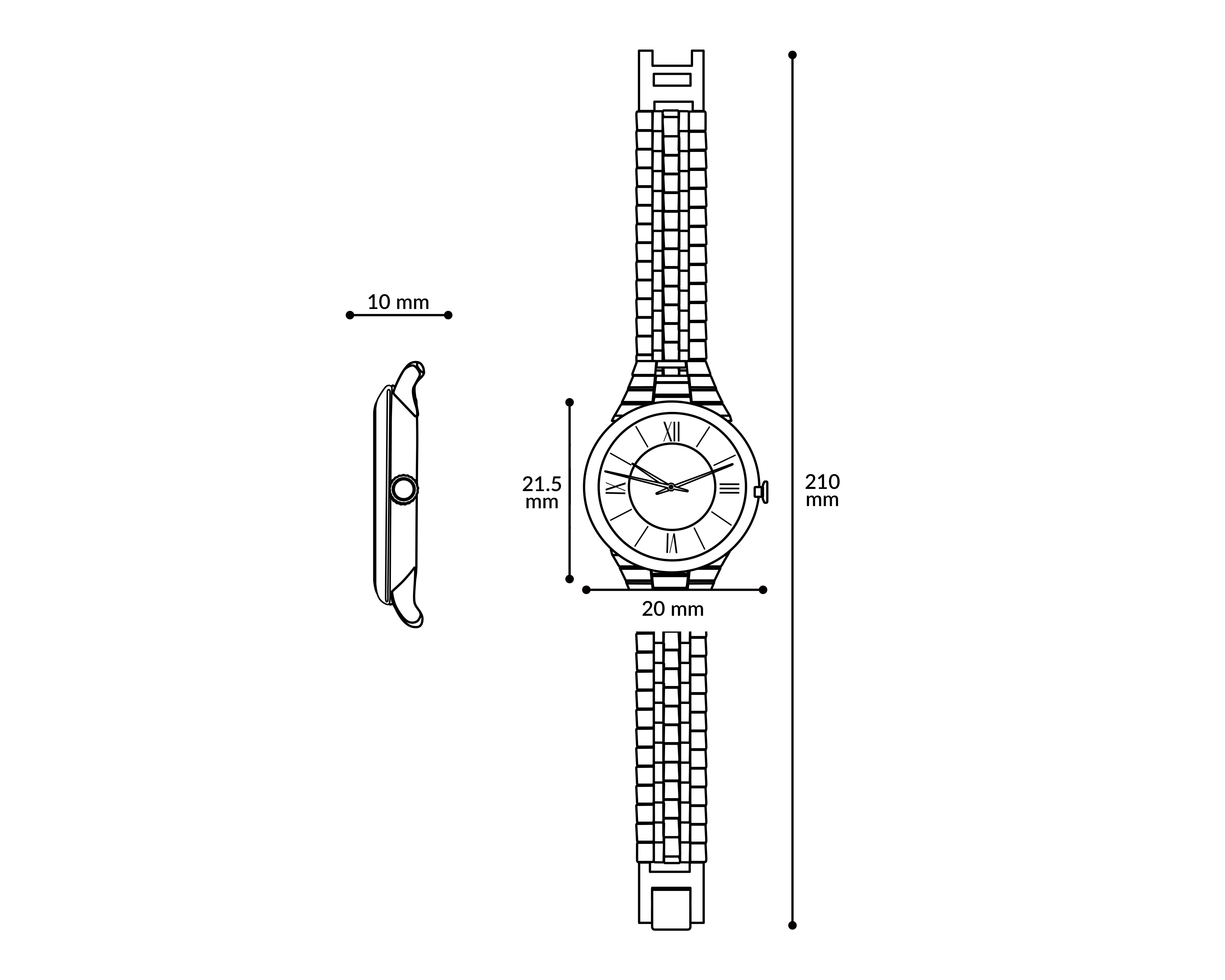 Foto 7 pulgar | Foto 6 | Reloj Sahara para Mujer SHR-MXD241209 Dorado