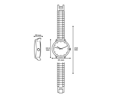 Foto 6 | Foto 6 | Reloj Sahara para Mujer SHR-MXD241207 Dorado