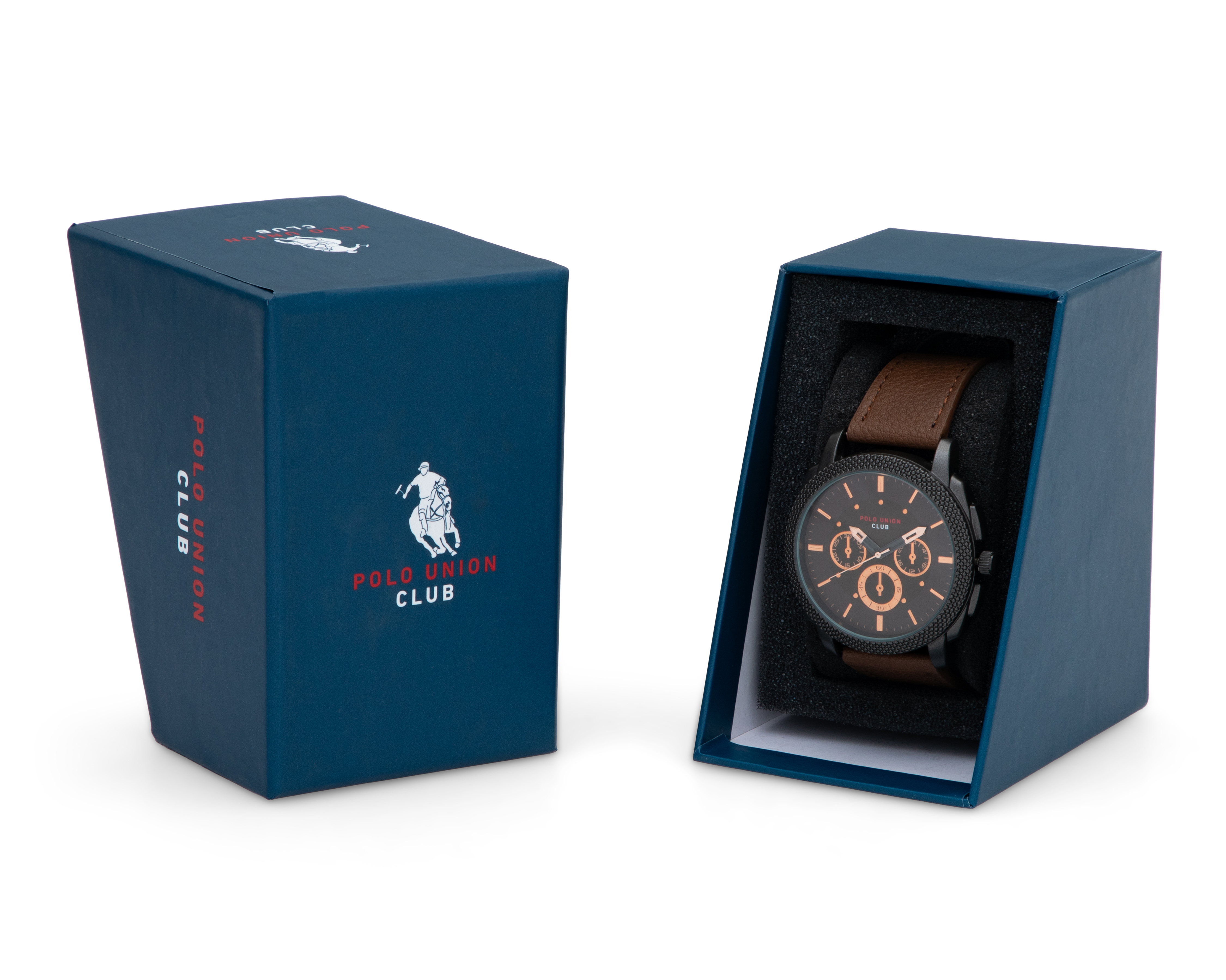 Foto 6 pulgar | Foto 5 | Reloj Polo Union Club parar Hombre PUC-PT416 Café