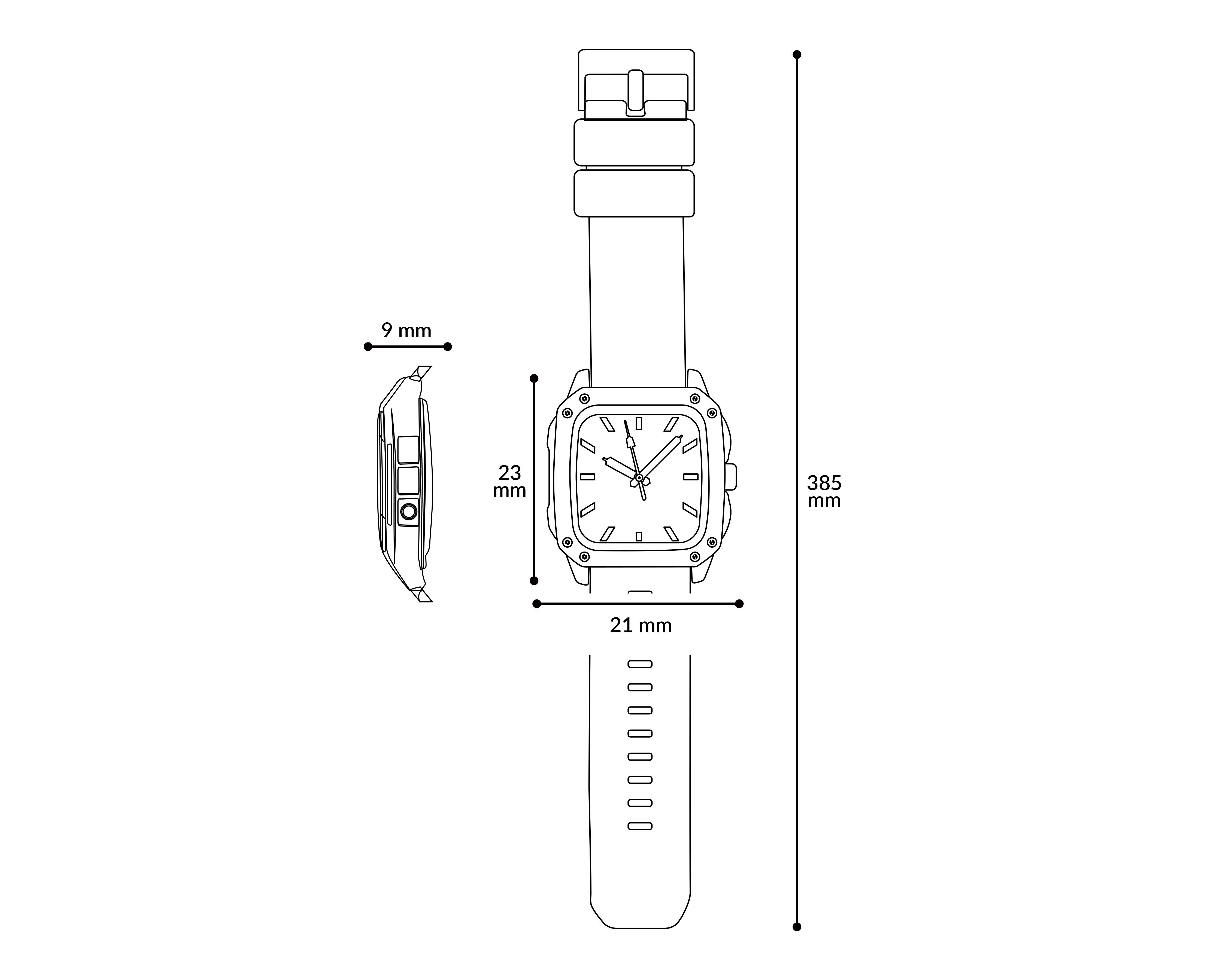 Foto 8 pulgar | Foto 7 | Reloj Strona para Mujer STN-FA1766 Negro
