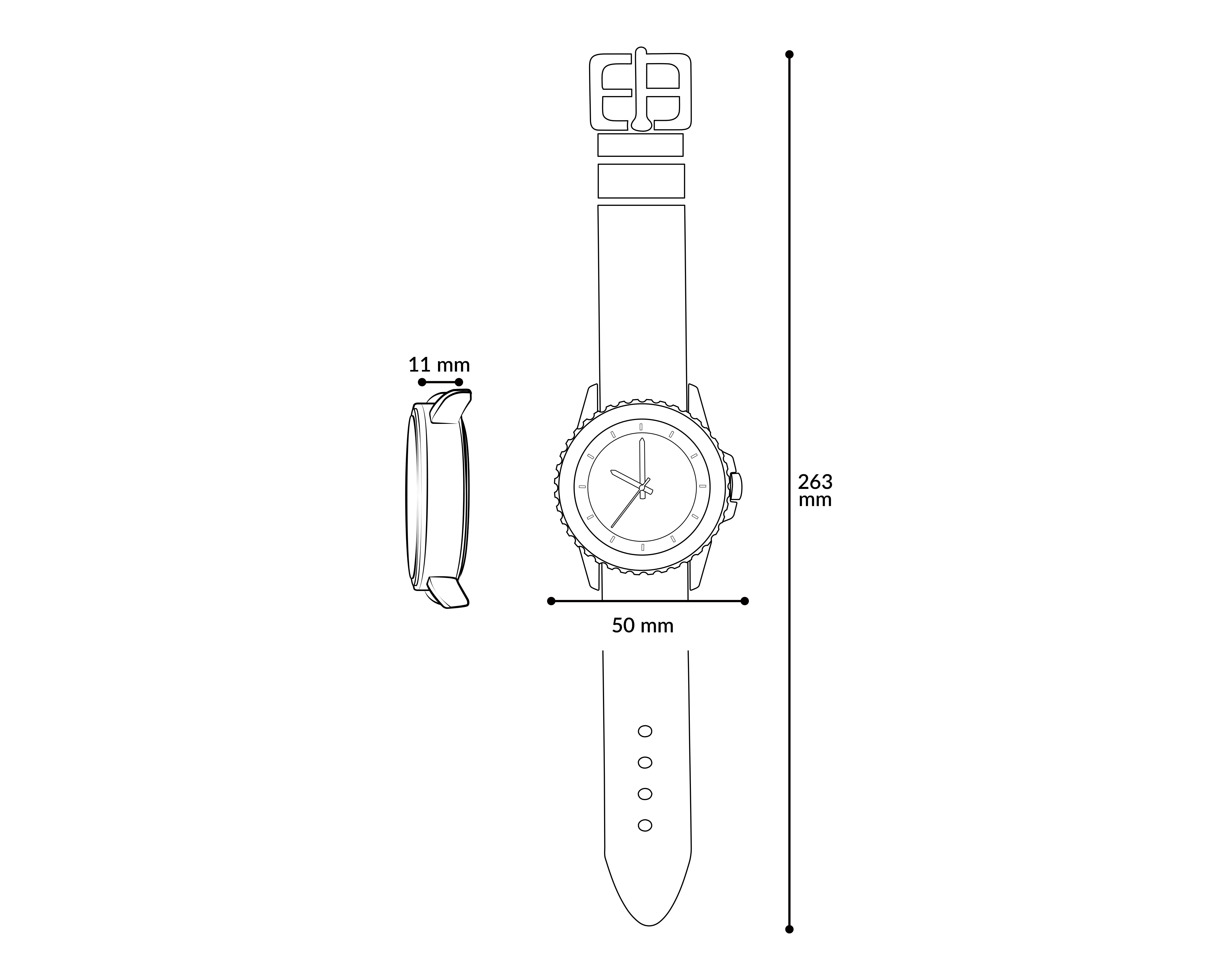 Foto 8 pulgar | Foto 7 | Reloj Refill para Hombre RFL-CF-203 Café