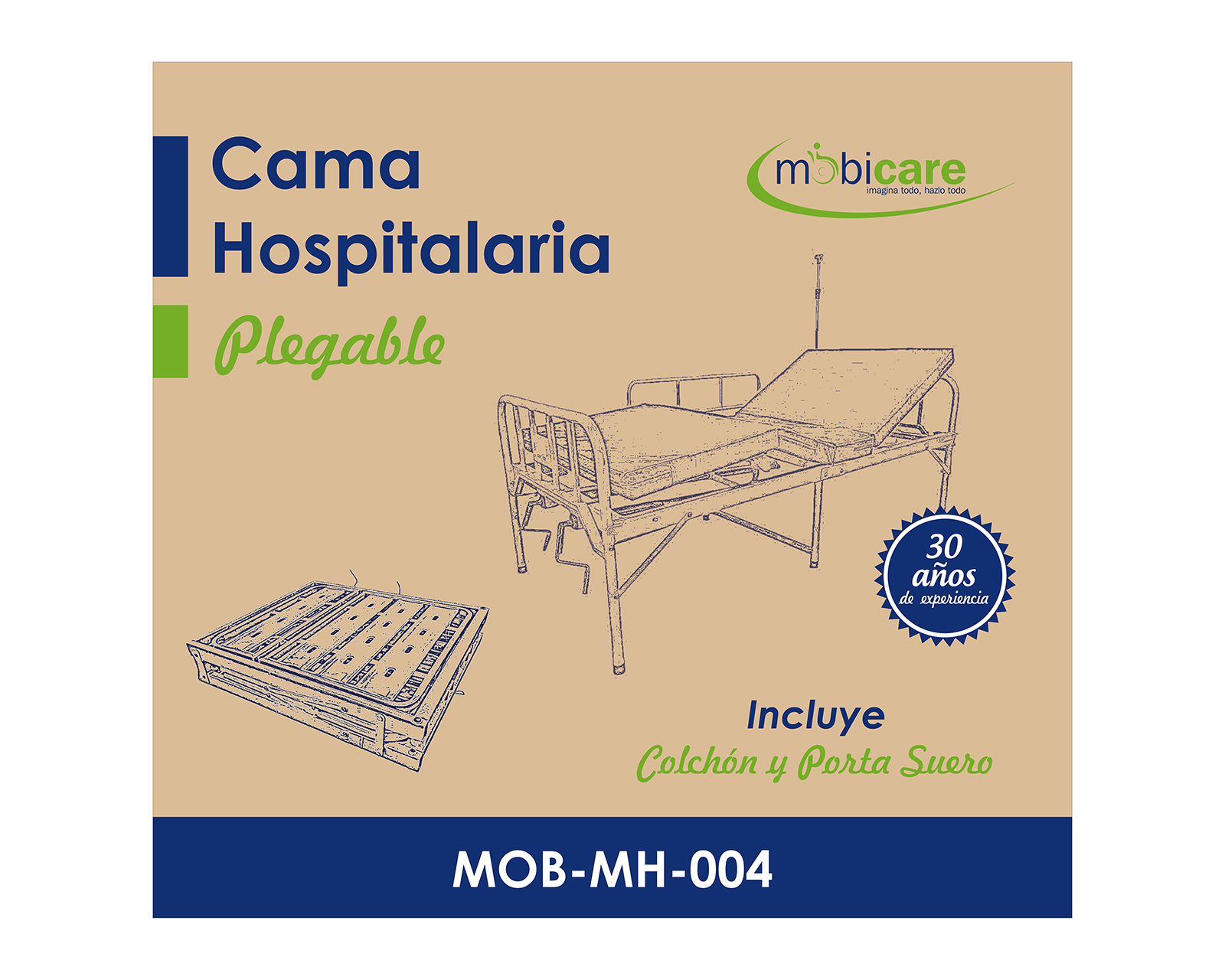 Foto 4 | Foto 4 | Cama Hospitalaria Manual Mobicare de Acero Inoxidable