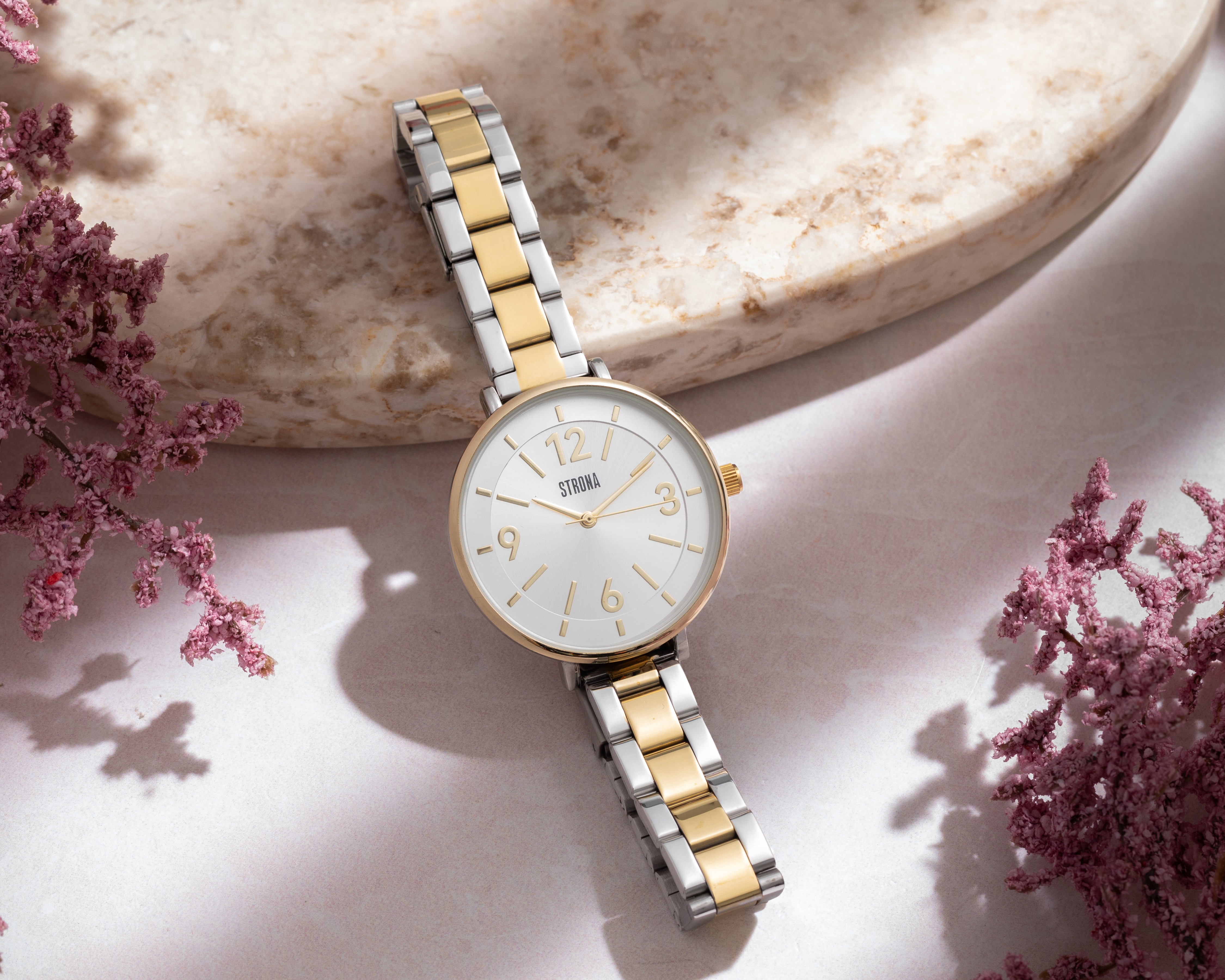 Foto 7 pulgar | Foto 6 | Reloj Strona para Mujer STN-P4339 Dorado