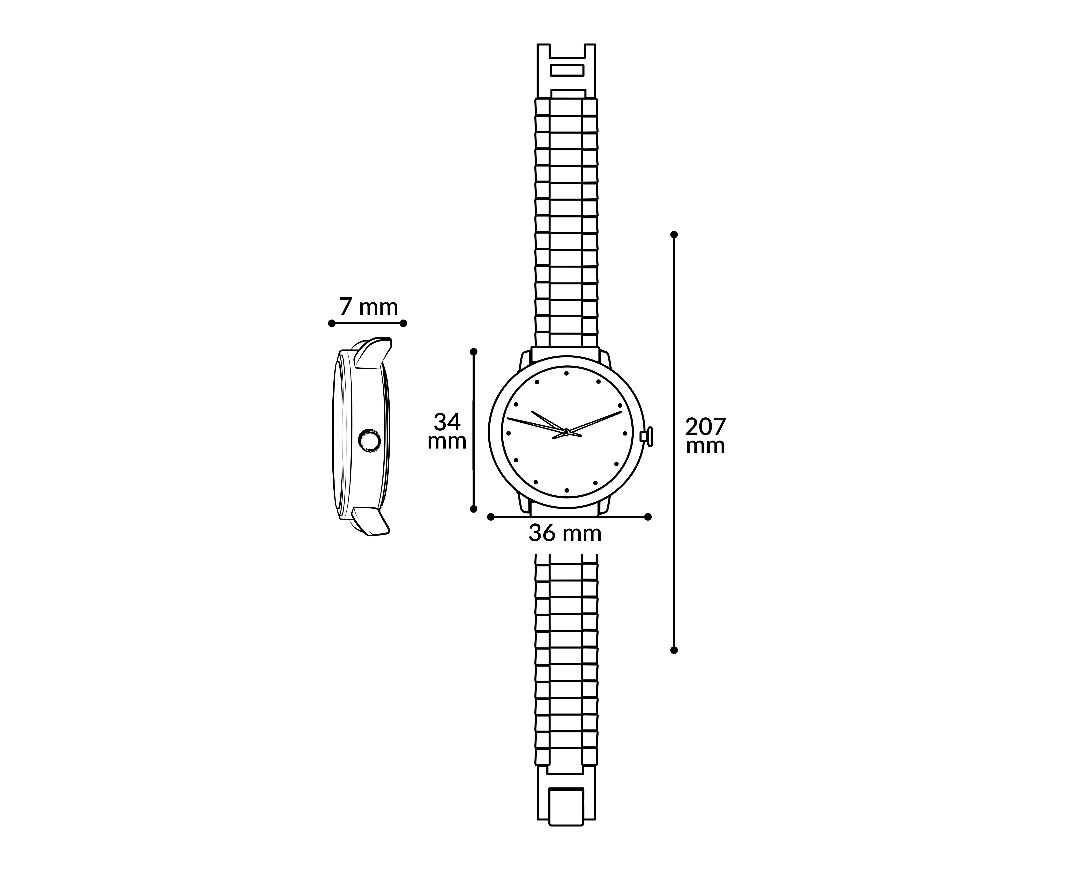 Foto 8 pulgar | Foto 7 | Reloj Strona para Mujer STN-P4339 Dorado