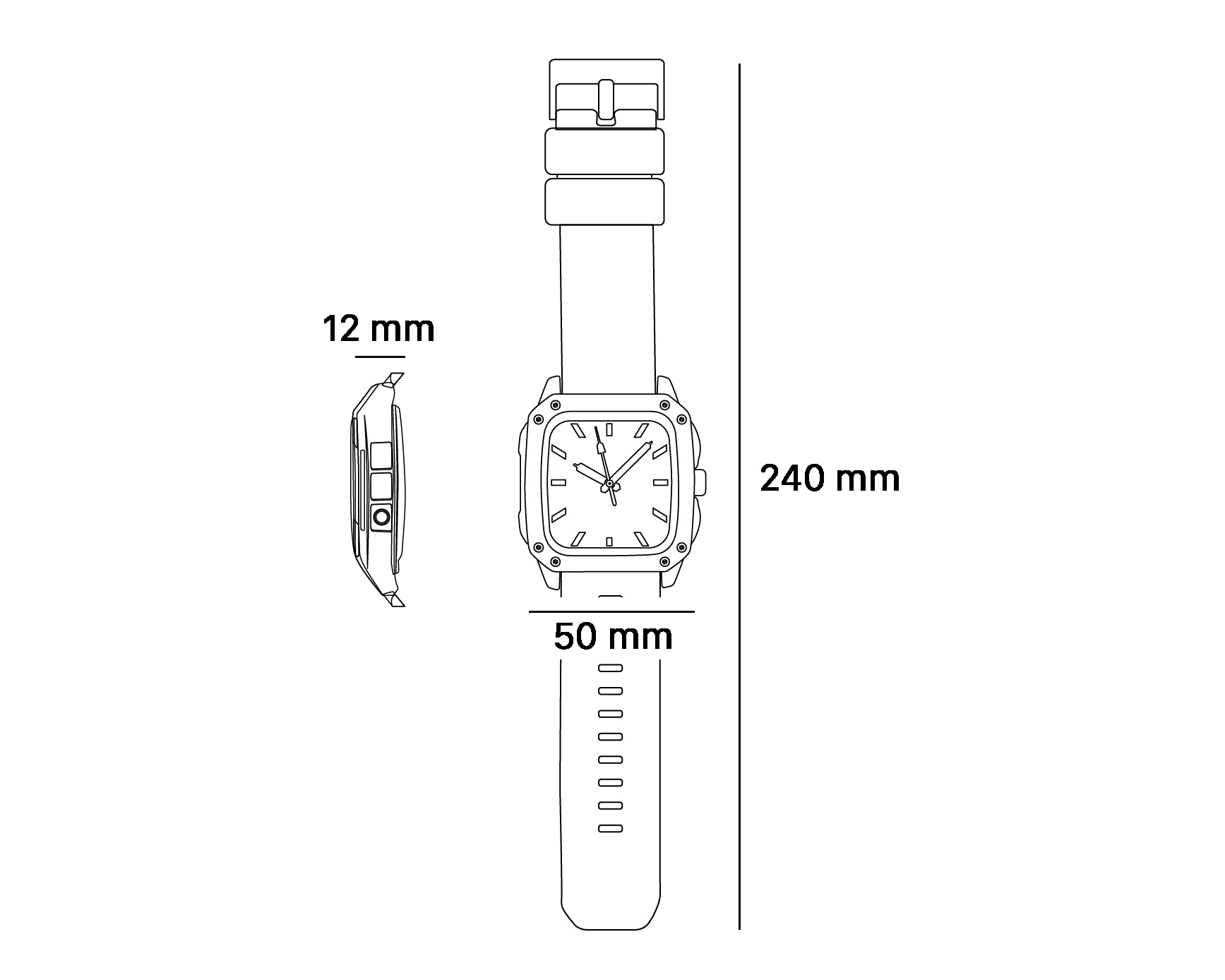 Foto 6 pulgar | Foto 5 | Reloj Refill para Hombre RFL-M190065 Negro