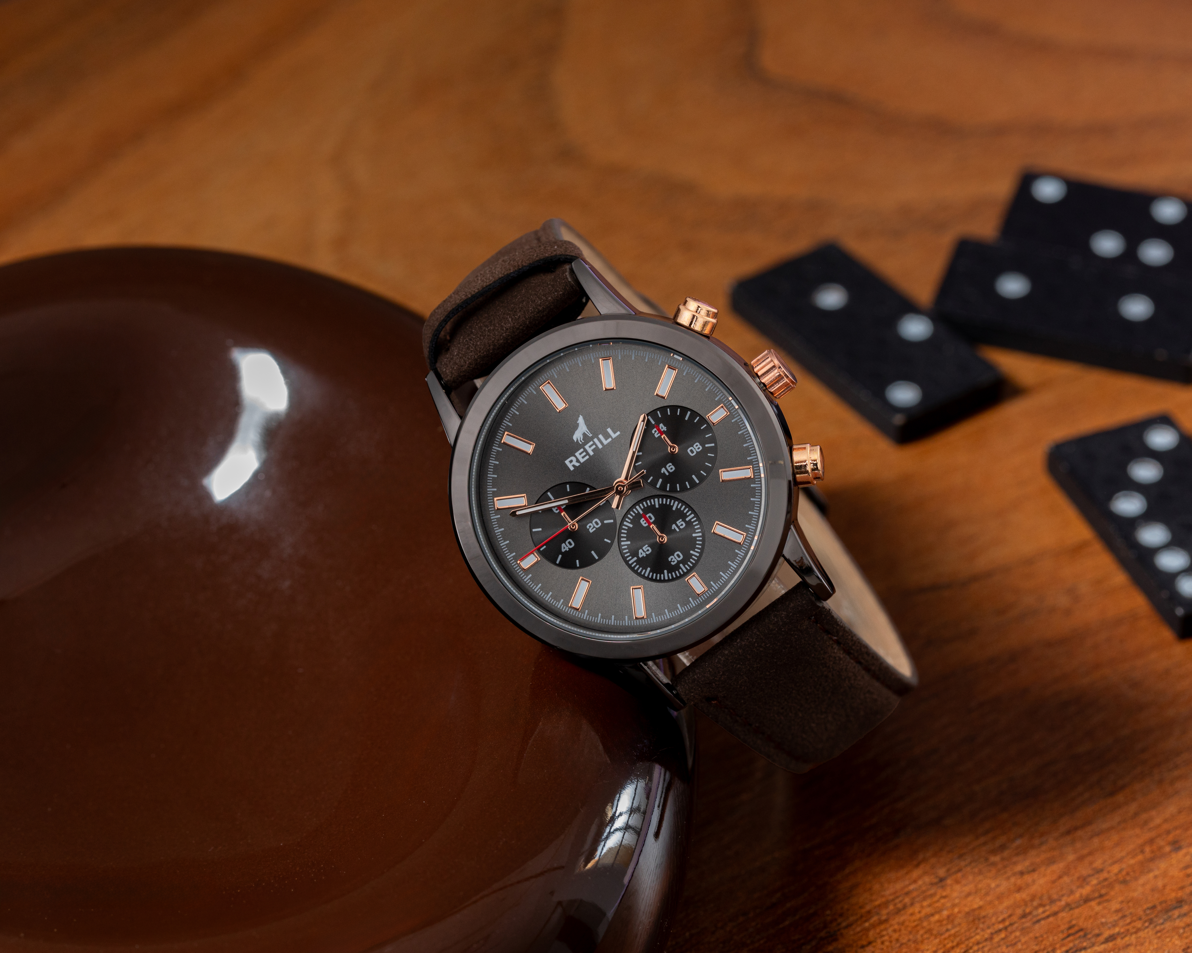 Foto 5 | Foto 5 | Reloj Refill para Hombre RFL-M180068-01 Café