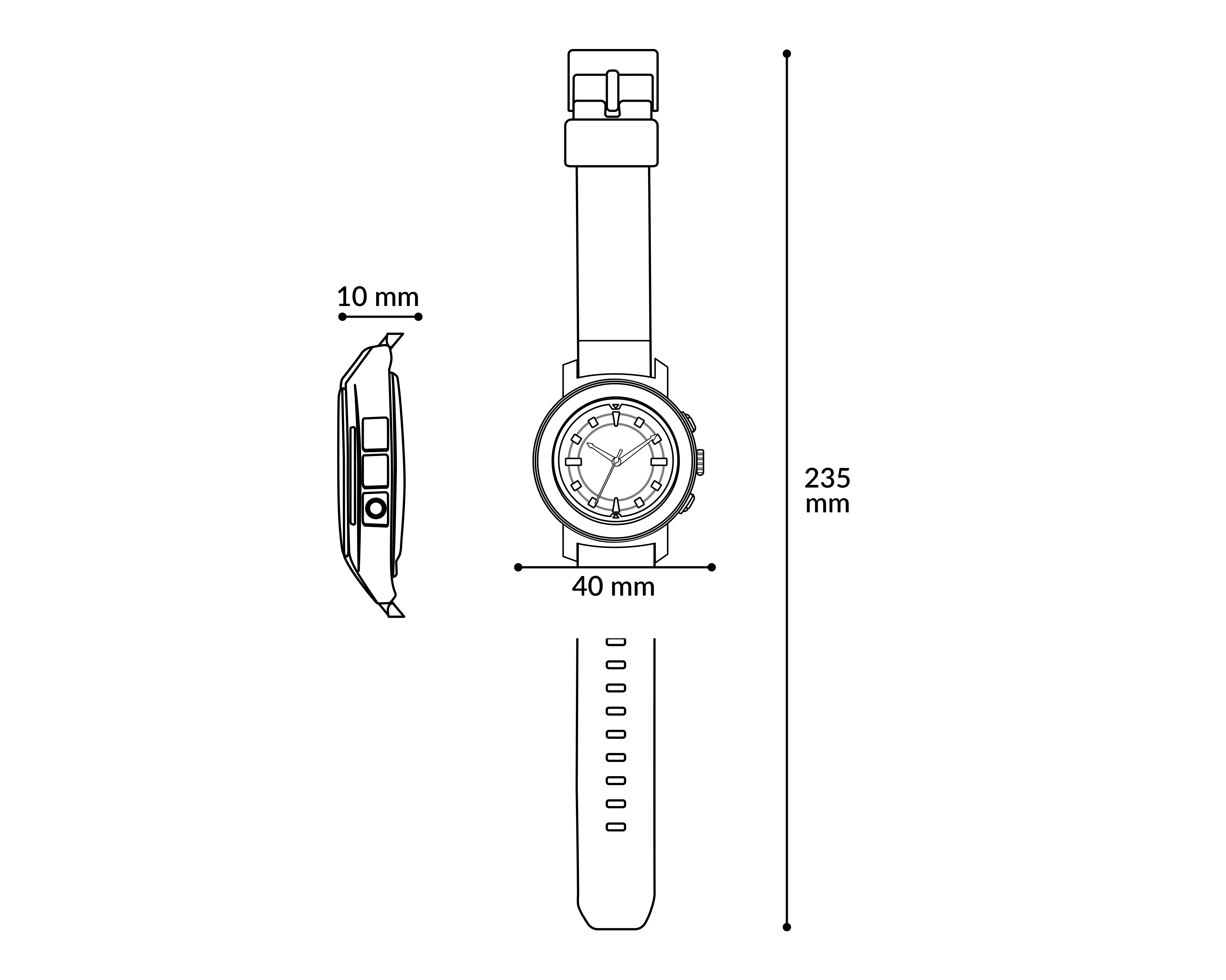 Foto 6 | Foto 6 | Reloj Refill para Hombre RFL-M180068-01 Café