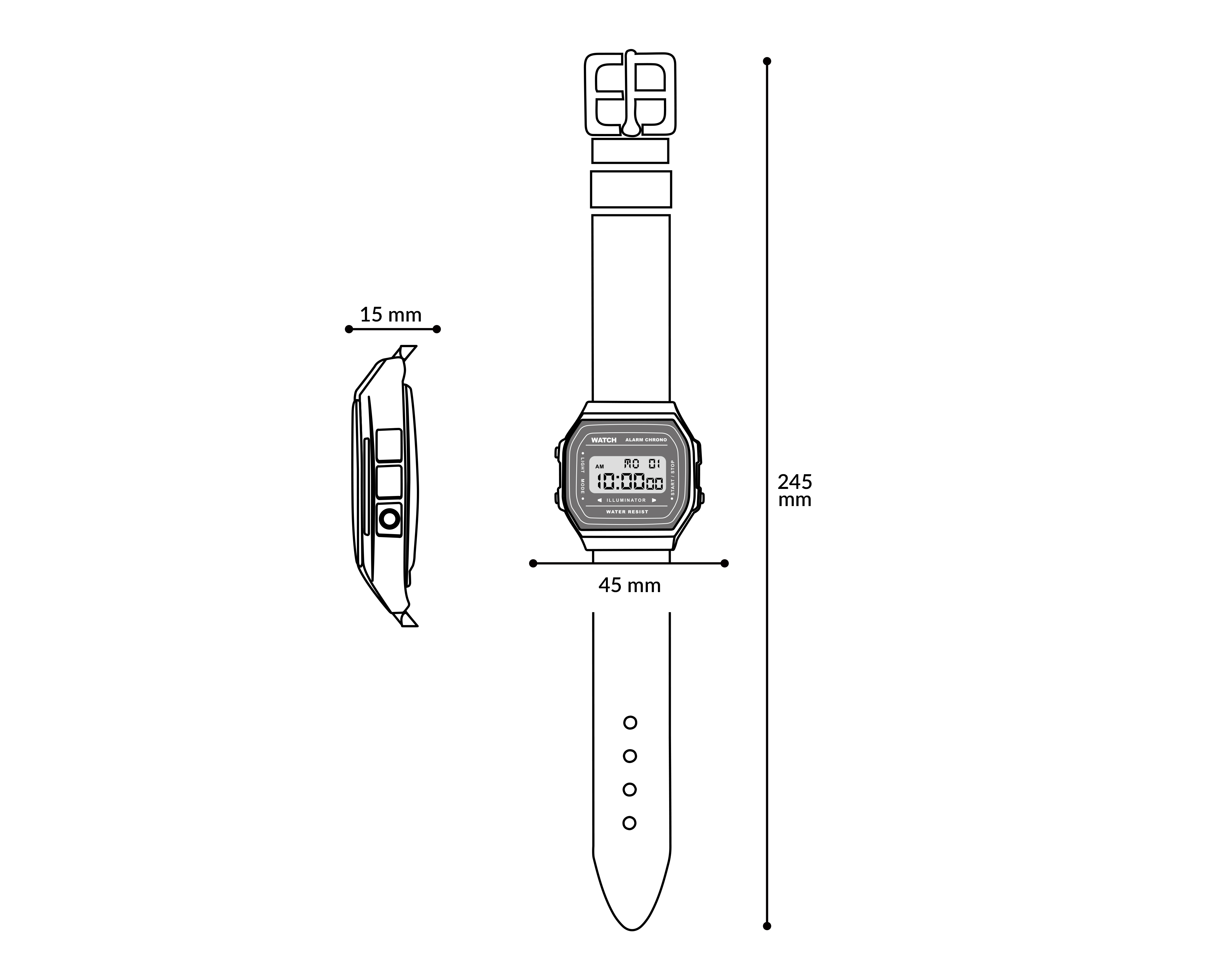 Foto 7 | Foto 7 | Reloj Strona para Hombre STN-B01 Café