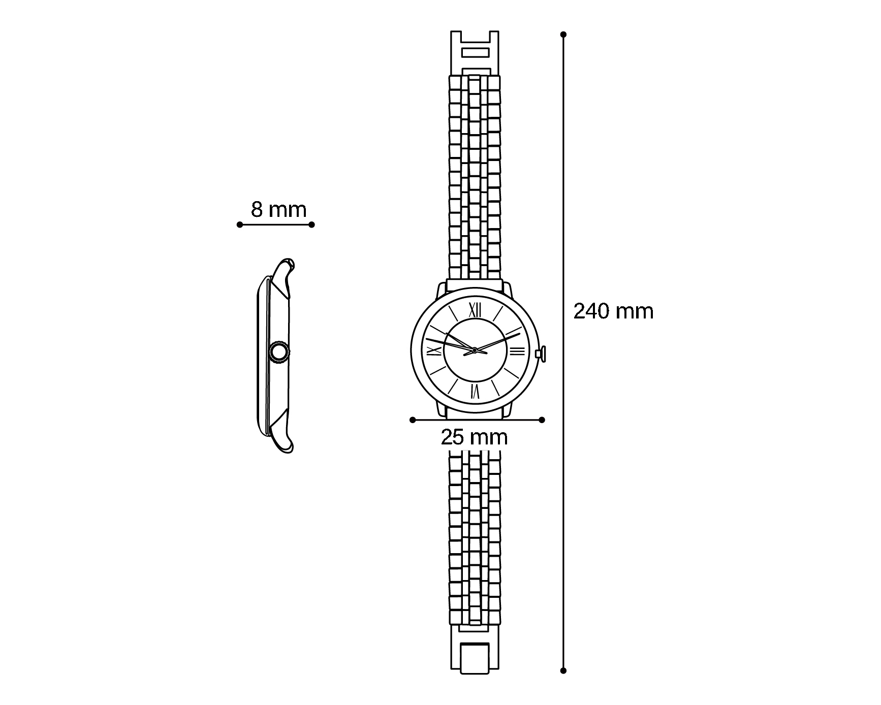 Foto 8 pulgar | Foto 7 | Reloj Sahara para Mujer SHR-P4454 Plateado