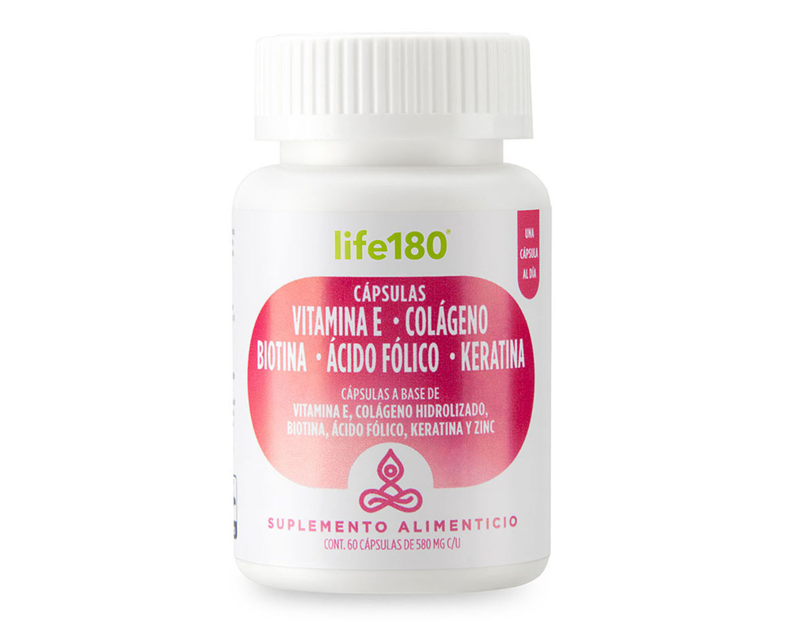 Suplemento Alimenticio Life 180 Vitamina E 60 Cápsulas