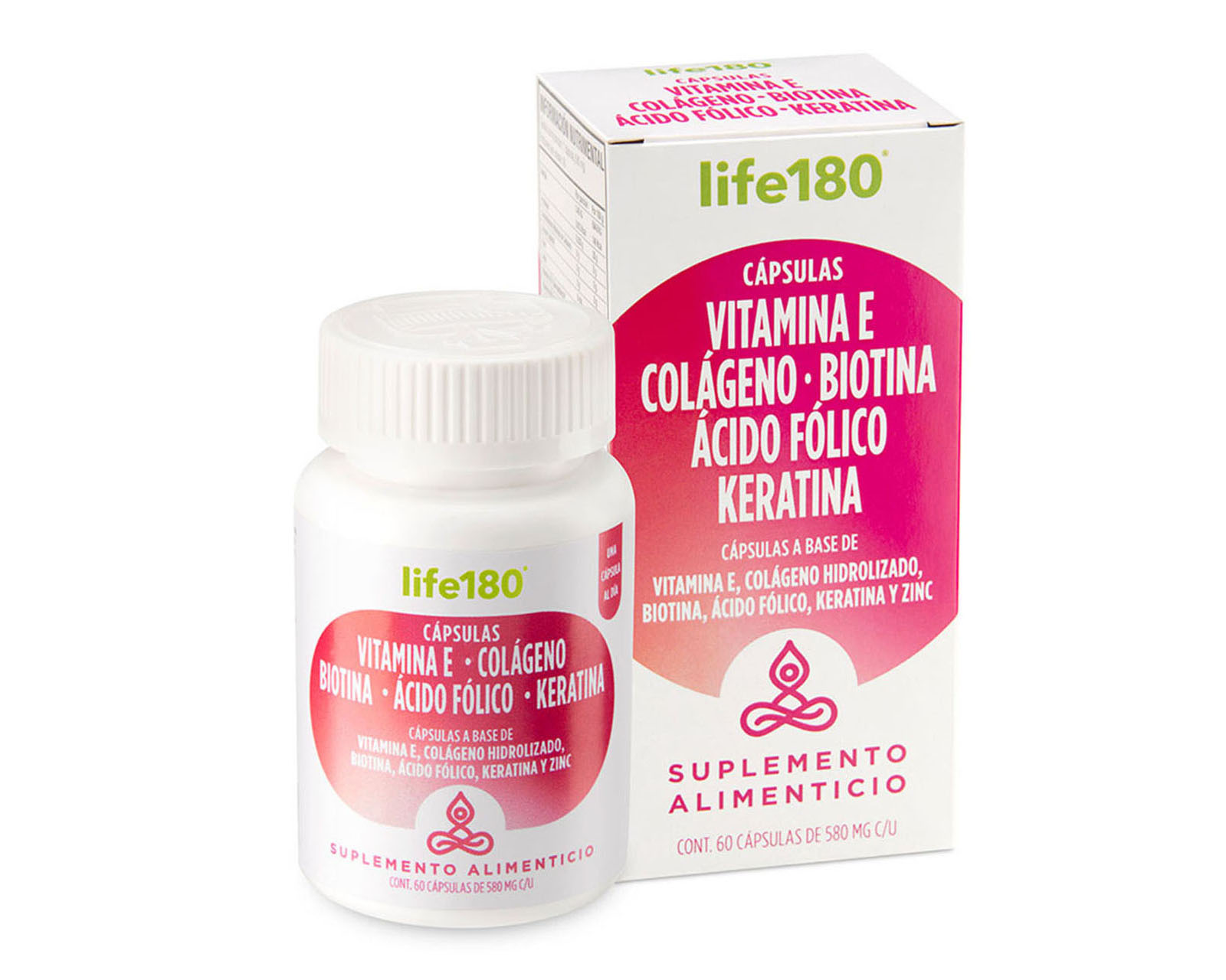 Foto 3 pulgar | Foto 2 | Suplemento Alimenticio Life 180 Vitamina E 60 Cápsulas