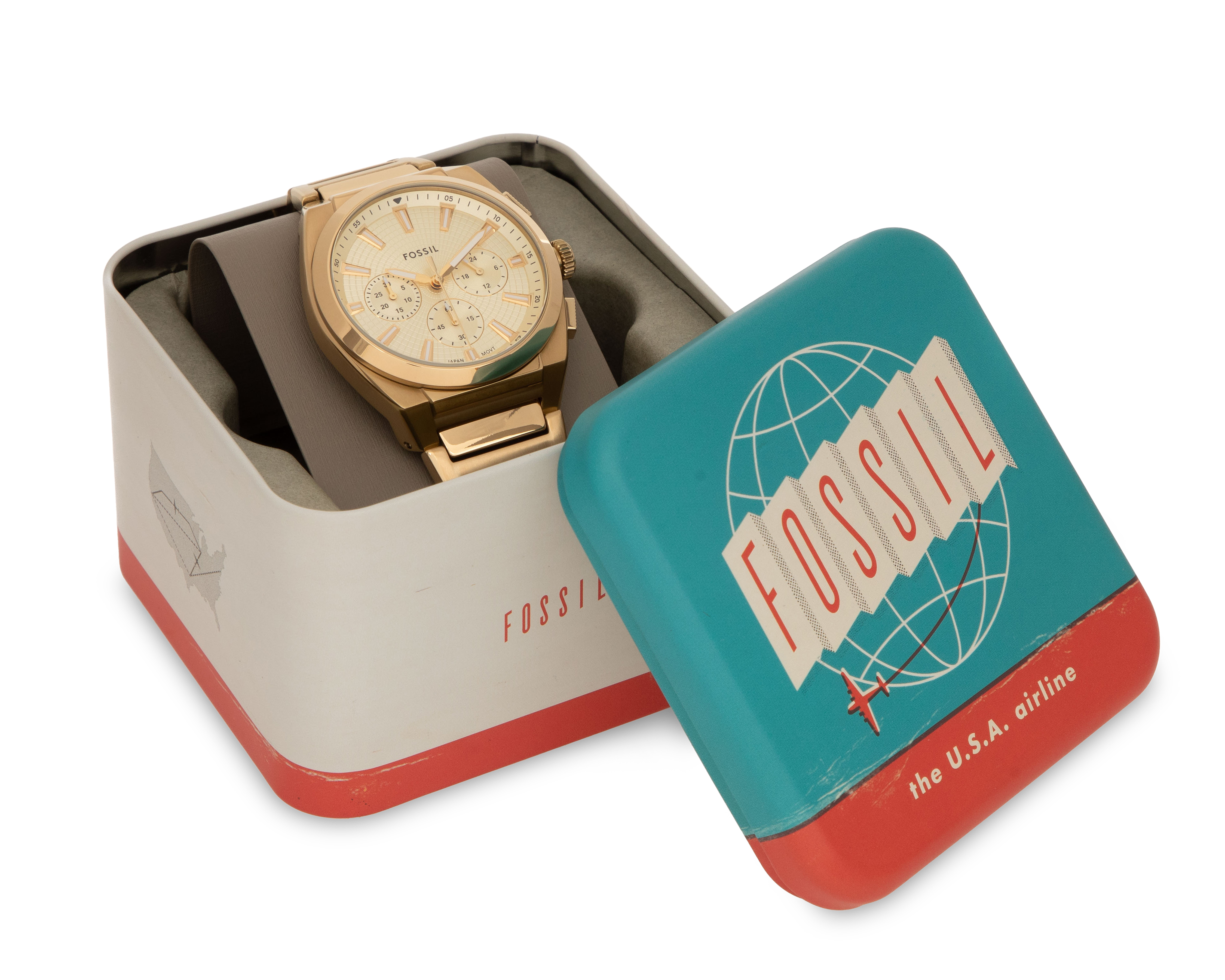 Foto 6 pulgar | Foto 5 | Reloj Fossil para Hombre FS6119 Dorado